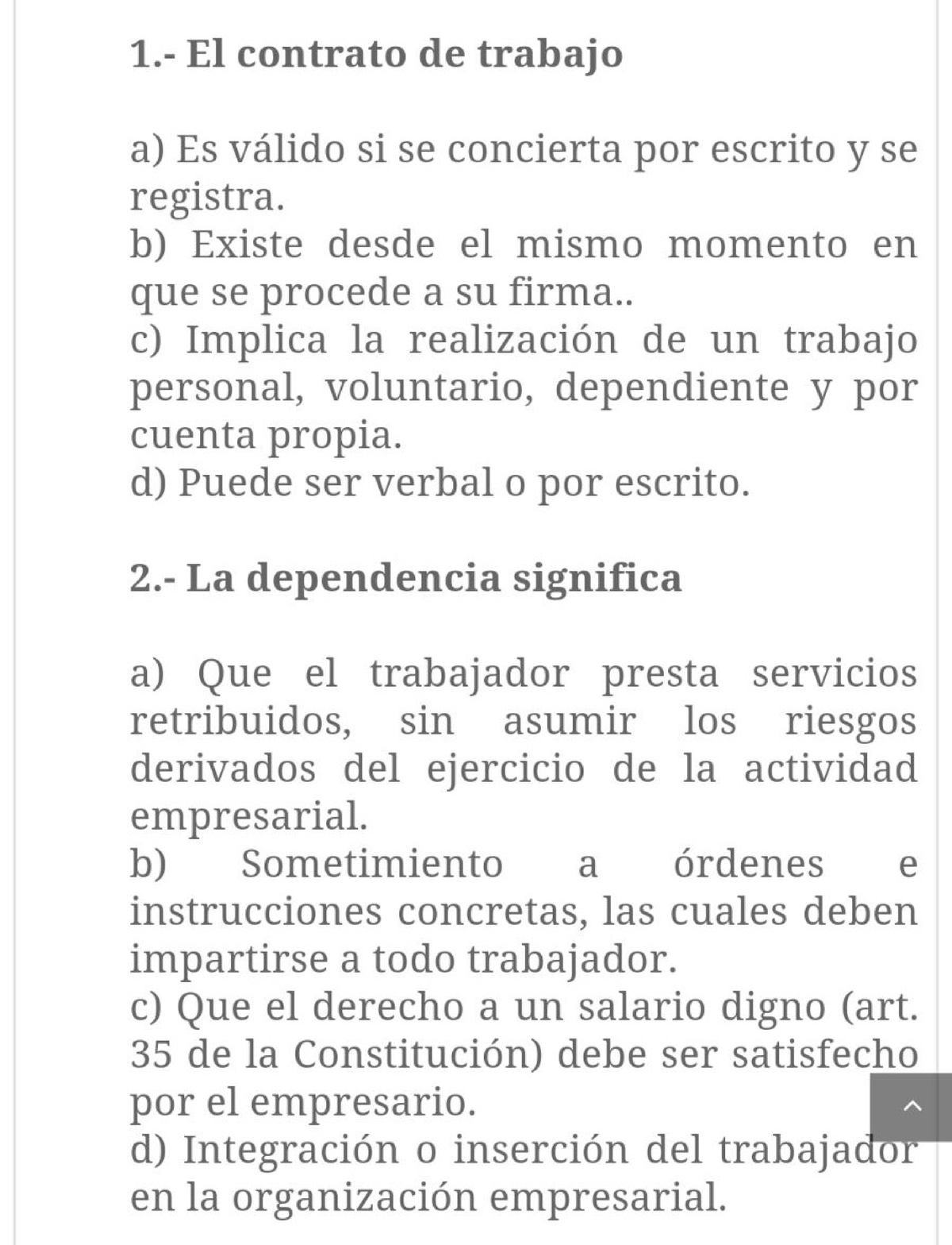 Test DL - Se Trata De Exámenes De La Asignatura Del Derecho Del Trabajo ...