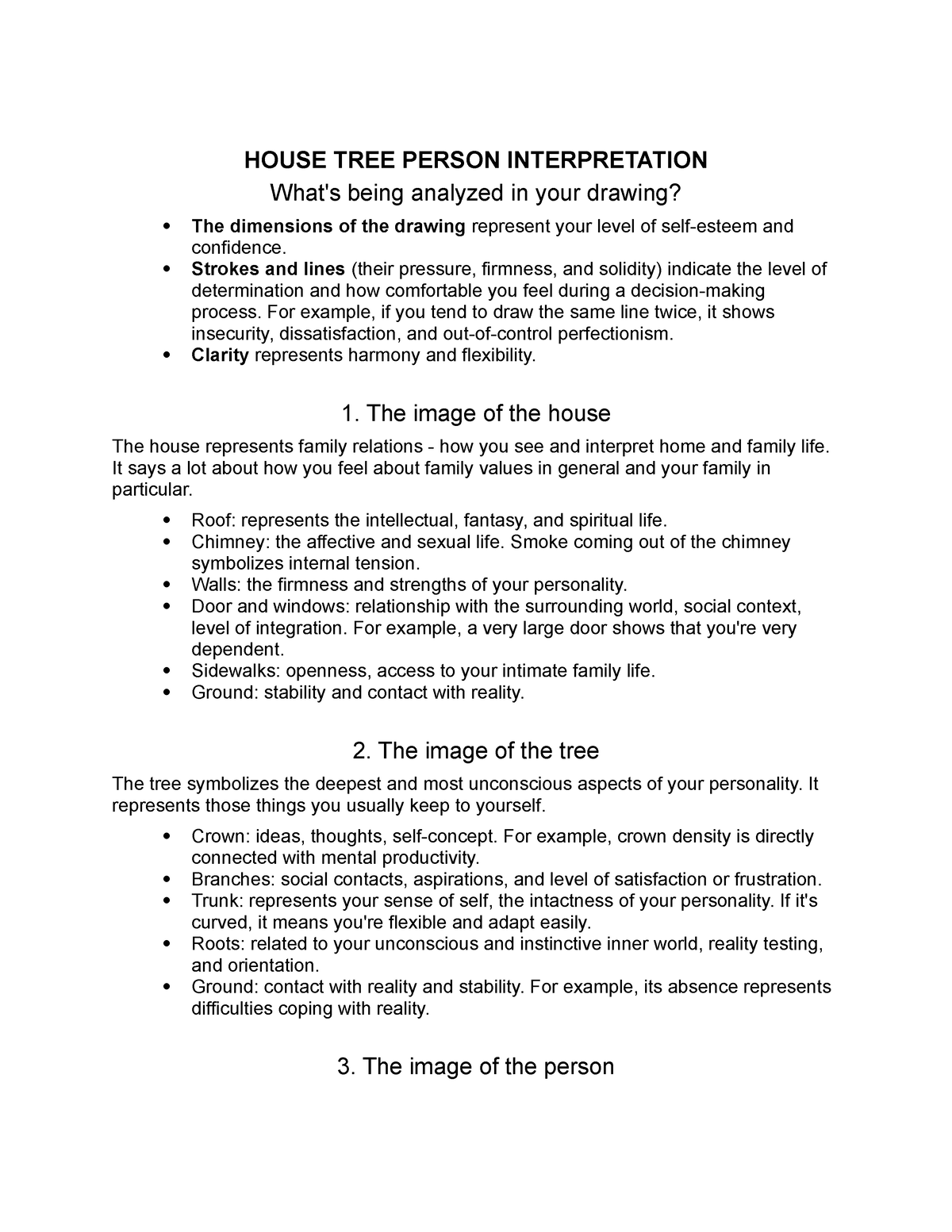 House TREE Person Interpretation - HOUSE TREE PERSON INTERPRETATION ...