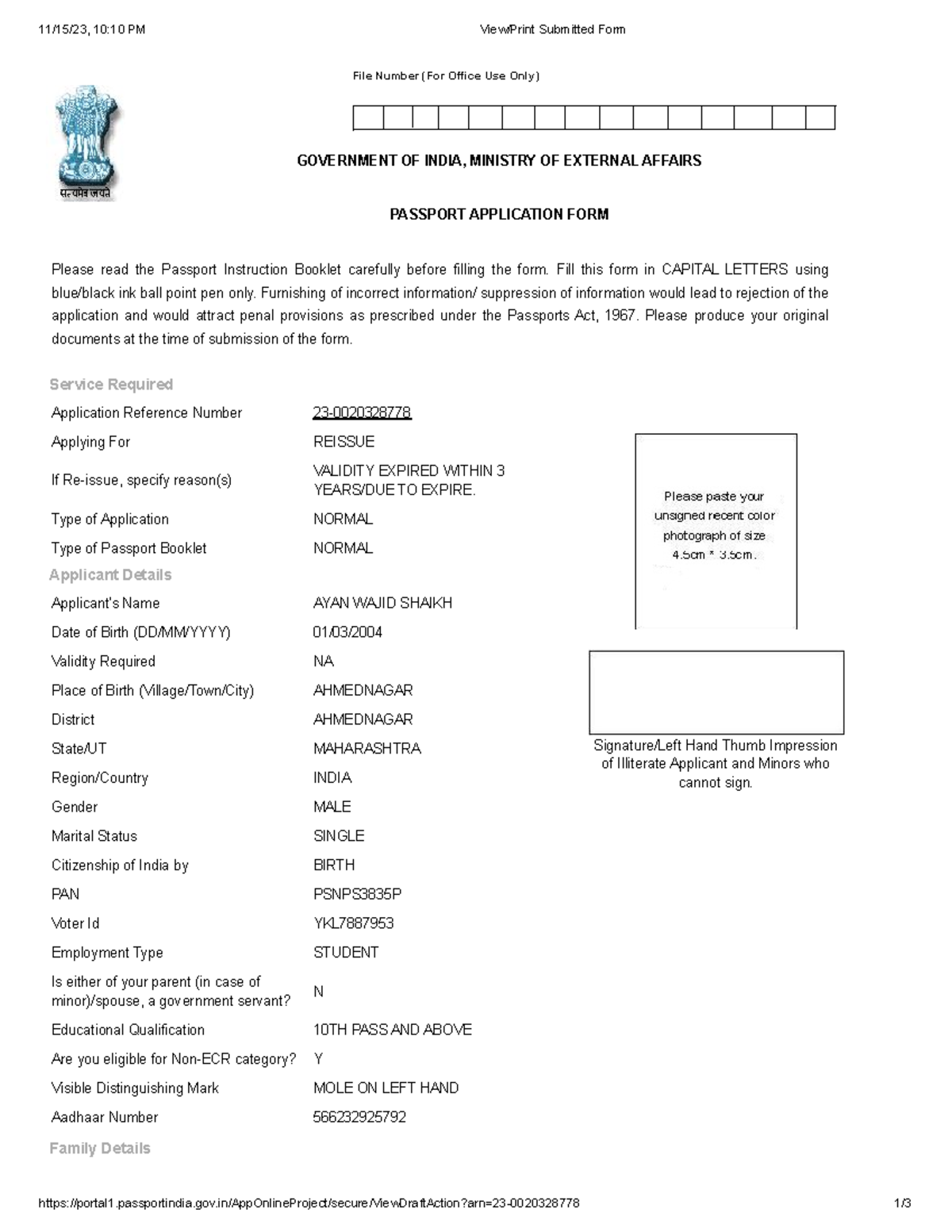 View Print Submitted Form - 11/15/23, 10:10 PM View/Print Submitted ...
