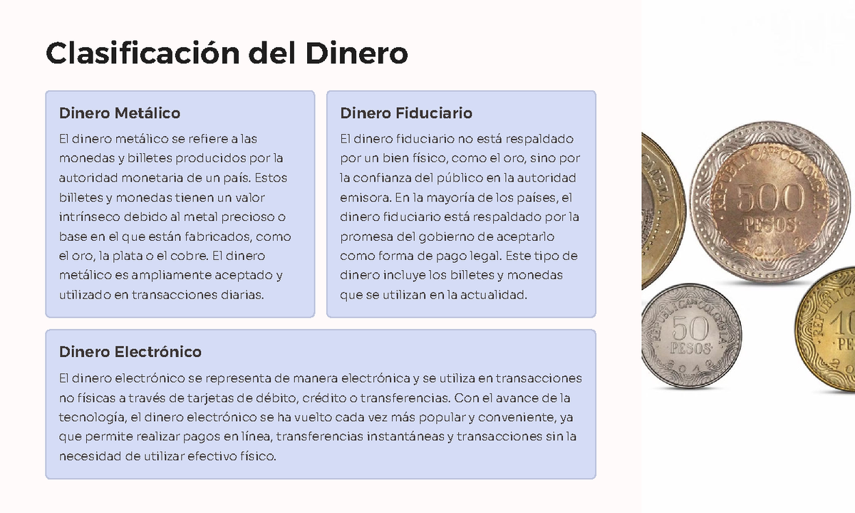 Actividad 1-4-5 - Salud pública (Salud) - Clasificación del Dinero