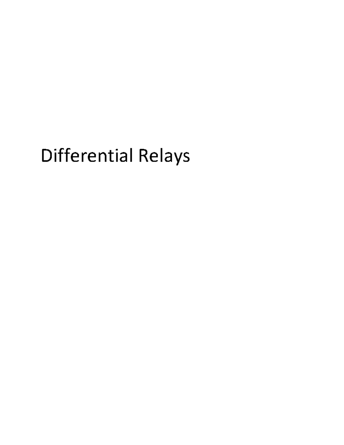 Sample calculation for differential relays 170330122259 Differential