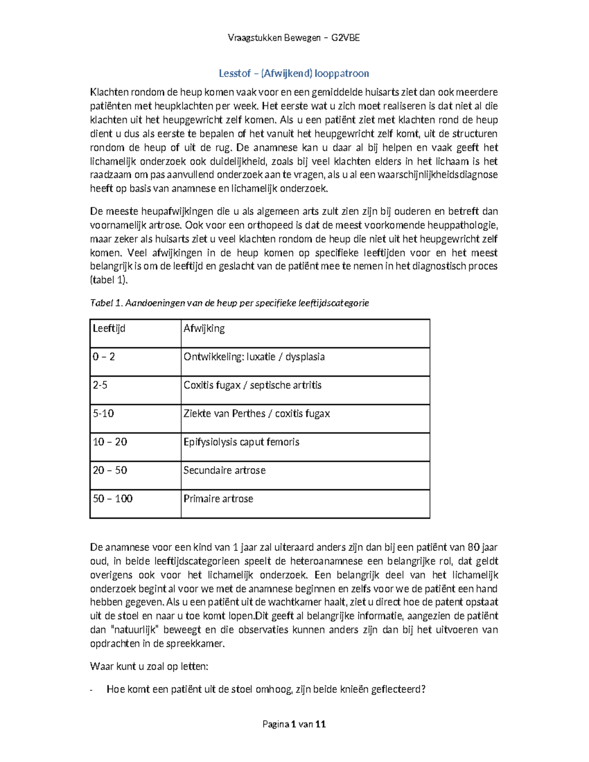 2023-2024 Thema 5 Overzicht Afwijkend-looppatroon - Vraagstukken ...