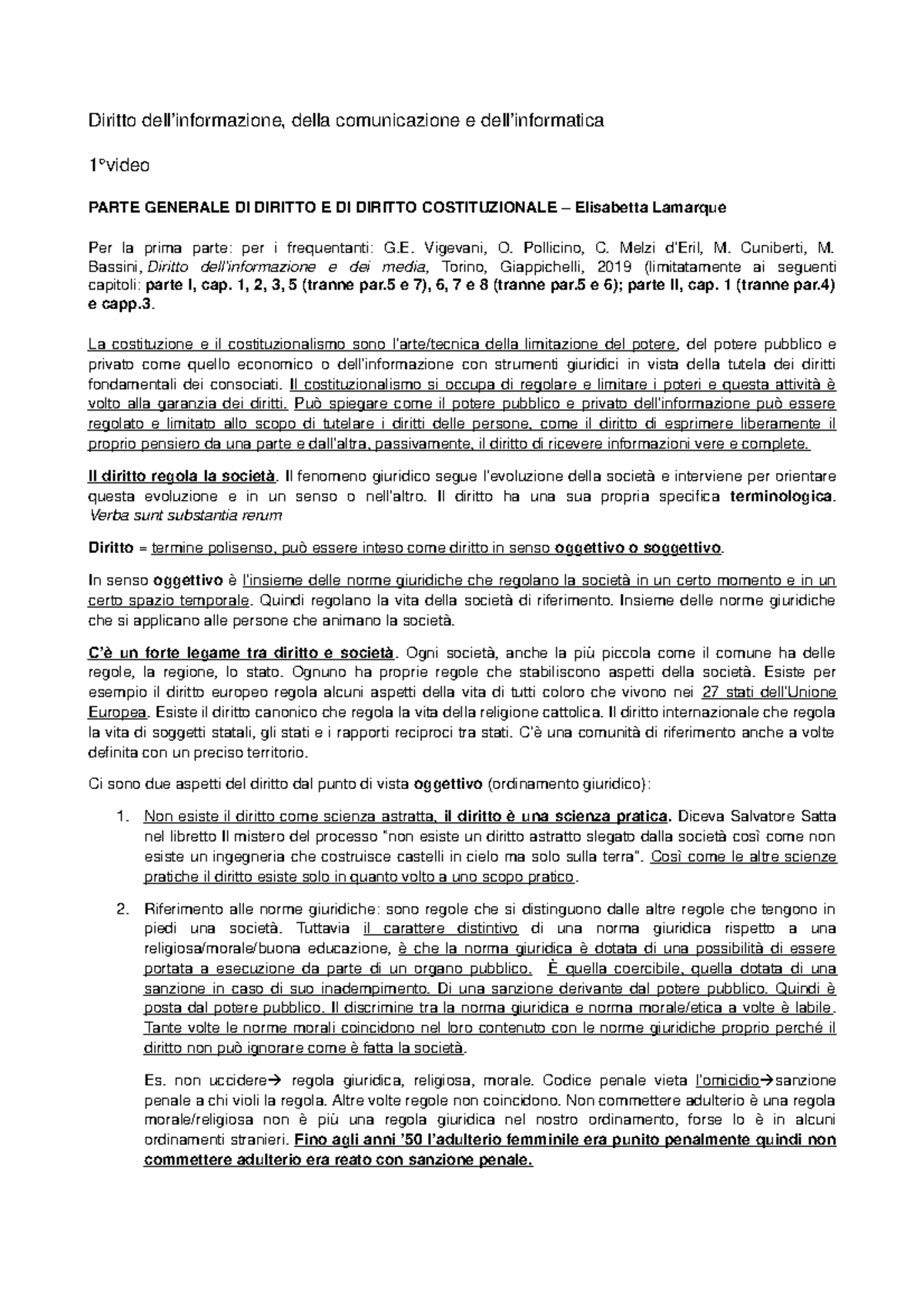 Diritto informazione - Diritto dell'informazione della comunicazione e ...