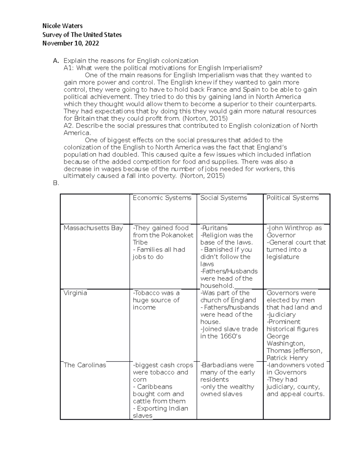 Task 1 us history - Passed! - Nicole Waters Survey of The United States ...