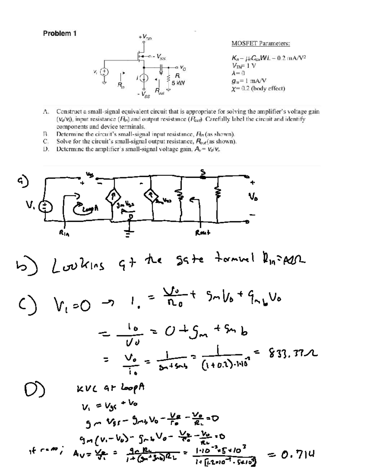 Assignment+6 - Textbook Homework Assignment - Problem 1 MOSFET ...