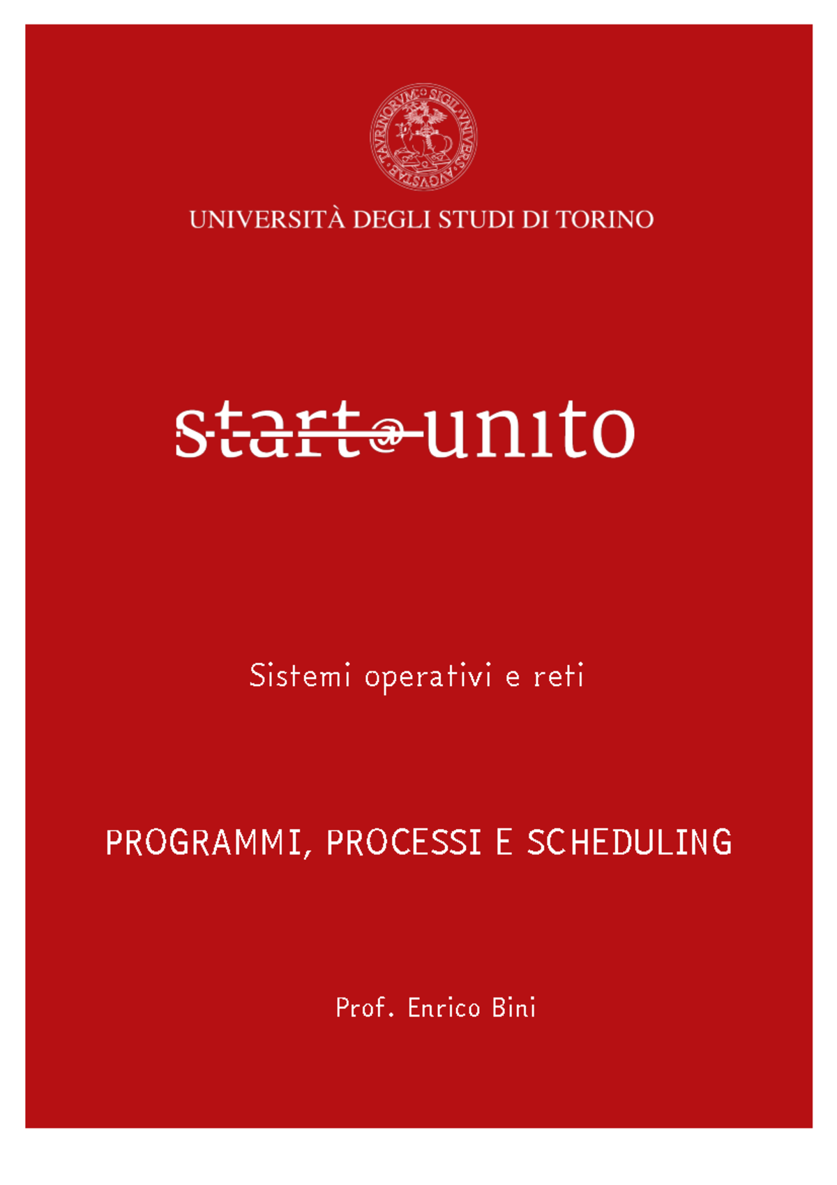 Trascrizone programmi processi scheduling - PROGRAMMI, PROCESSI E ...