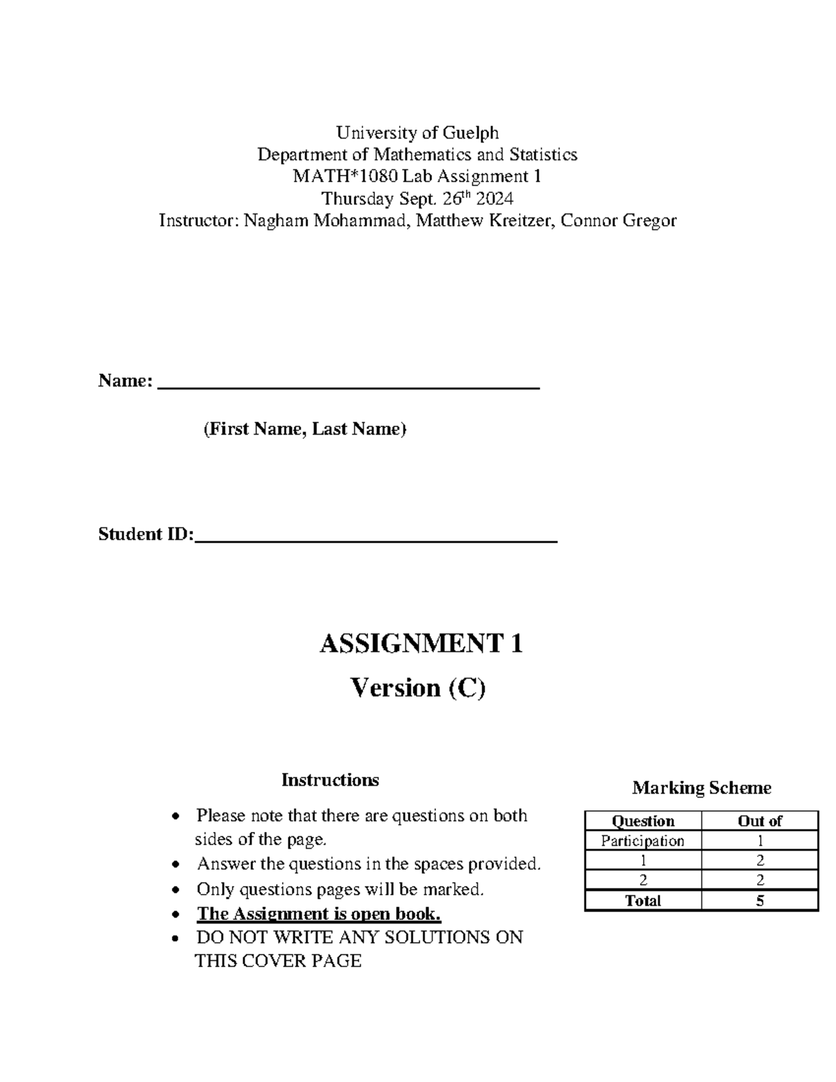 Math 1080 lab assignment 1 v3 university of guelph department of