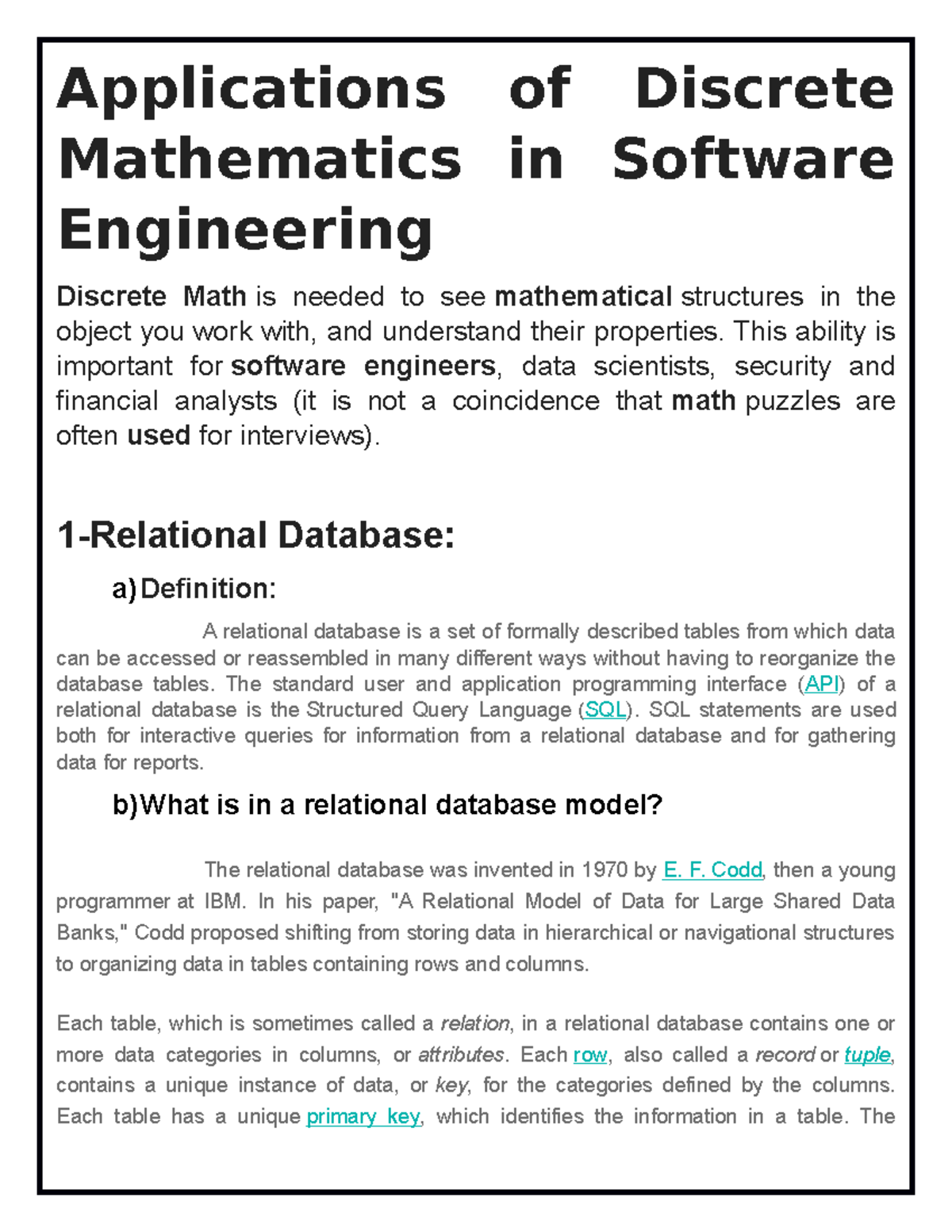 applications-of-discrete-mathematics-in-software-engineering