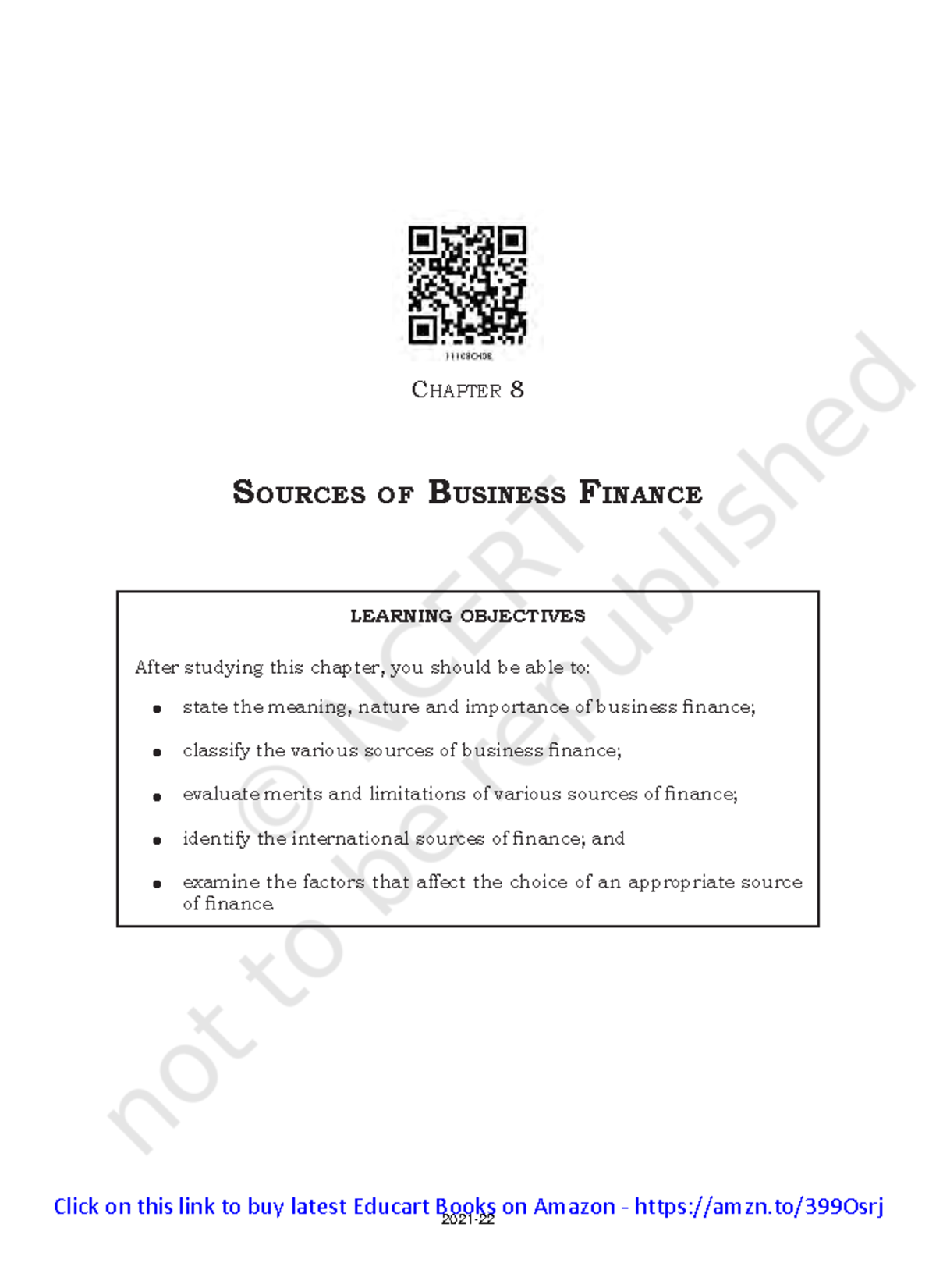 Sources of Business Finance - Chapter 8 SourceS of BuSineSS finance ...