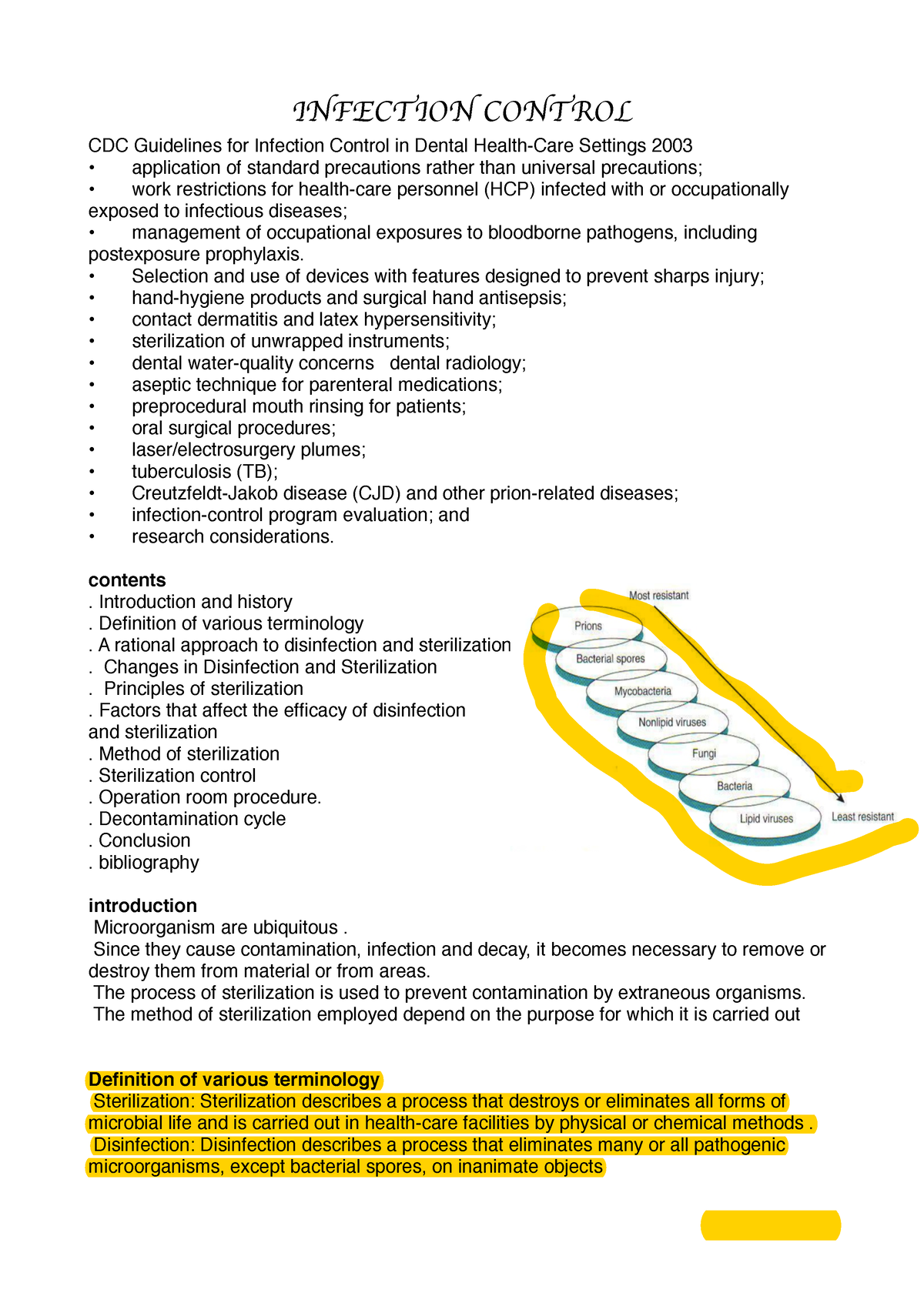 5 Sterilization - INFECTION CONTROL CDC Guidelines For Infection ...