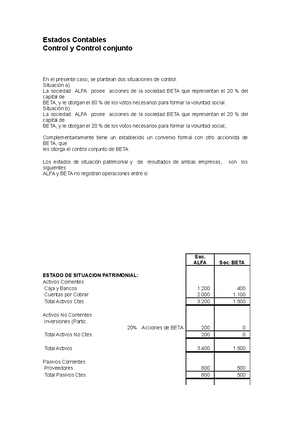 Estado de flujo de efectivo ejercicio - Estado se situacion patrimonial ...