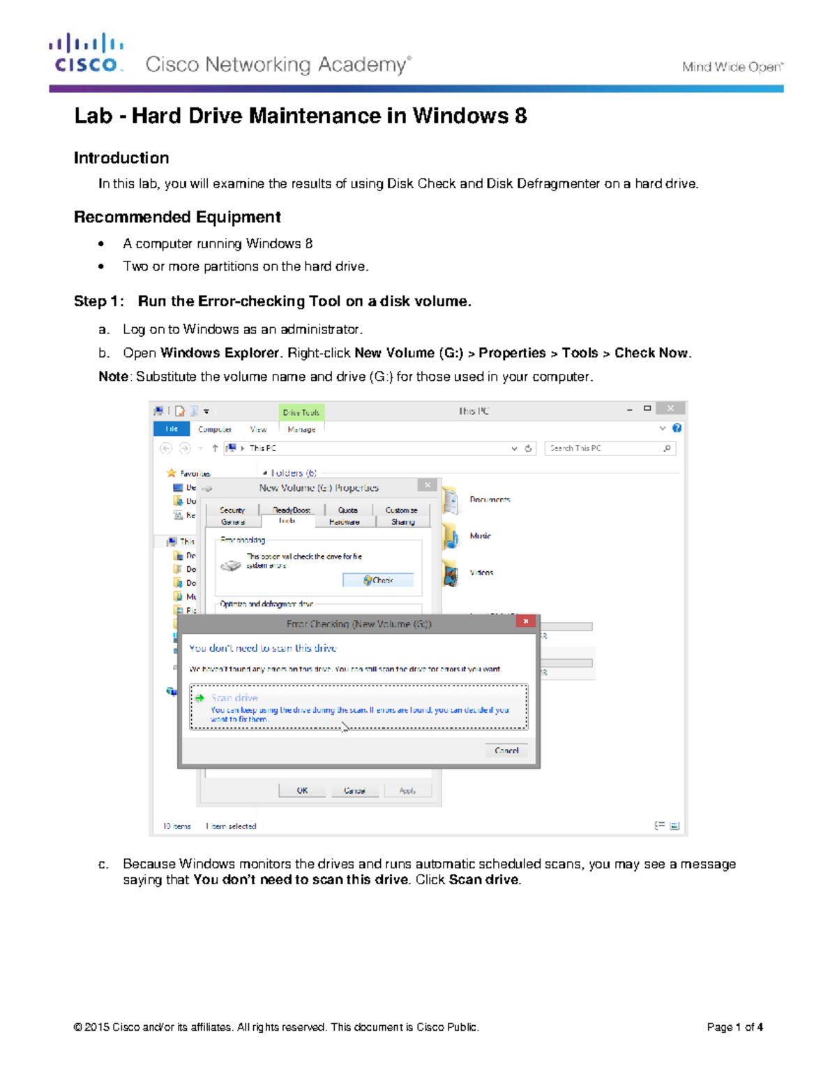 6.1.4.2 Lab - Hard Drive Maintenance in Windows 8 - Introduction In ...