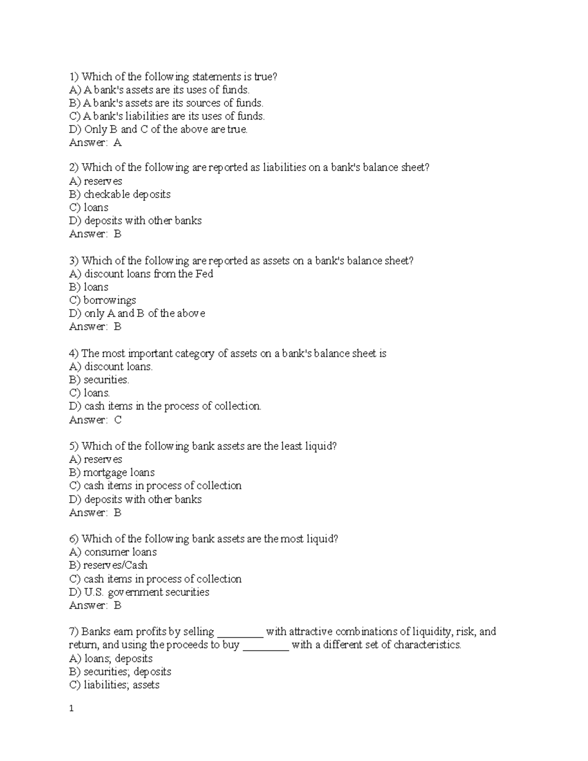 FIN 639 P2P Quiz Sol - Solutions to quiz - Which of the following ...