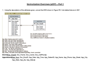 More Normalization Notes And Exercises - DATABASE DESIGN: NORMALIZATION ...