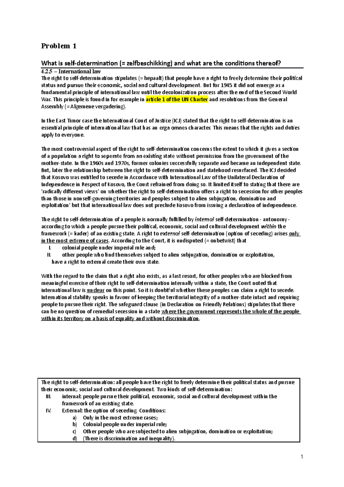 Iieul Leerdoelen 1 Tm 5 Problem 1 What Is Self determination