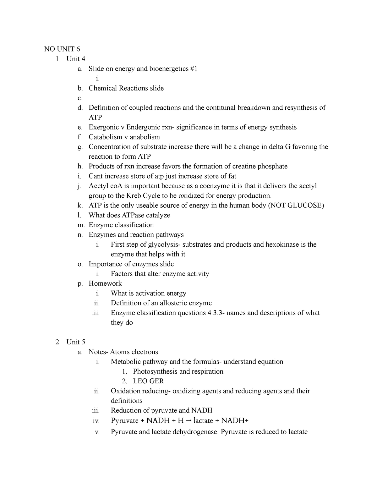 Study Guide EXPH305 Exam 2 - NO UNIT 6 Unit 4 a. Slide on energy and ...