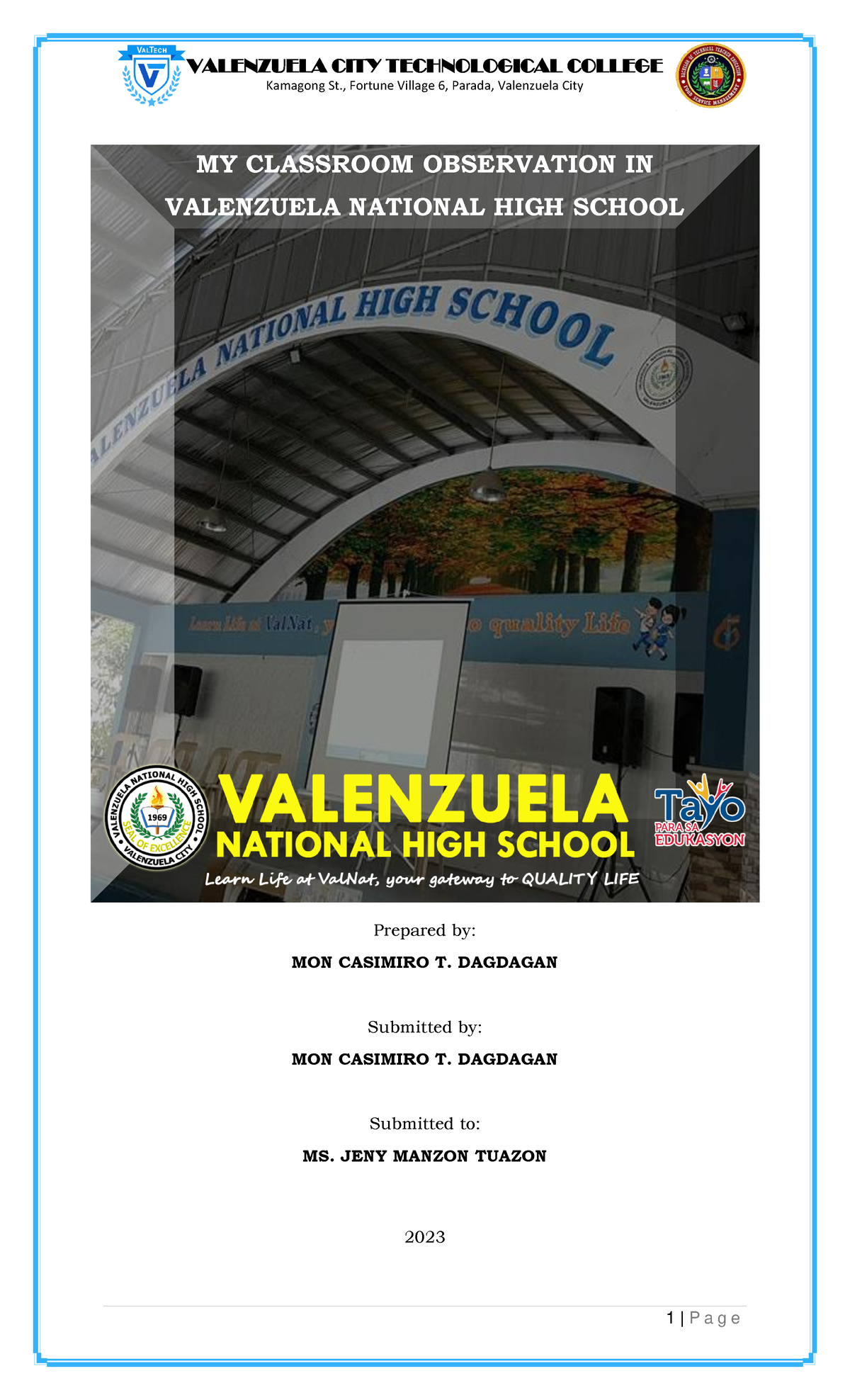 OLD E portfolio of Me Kamagong St., Fortune Village 6, Parada