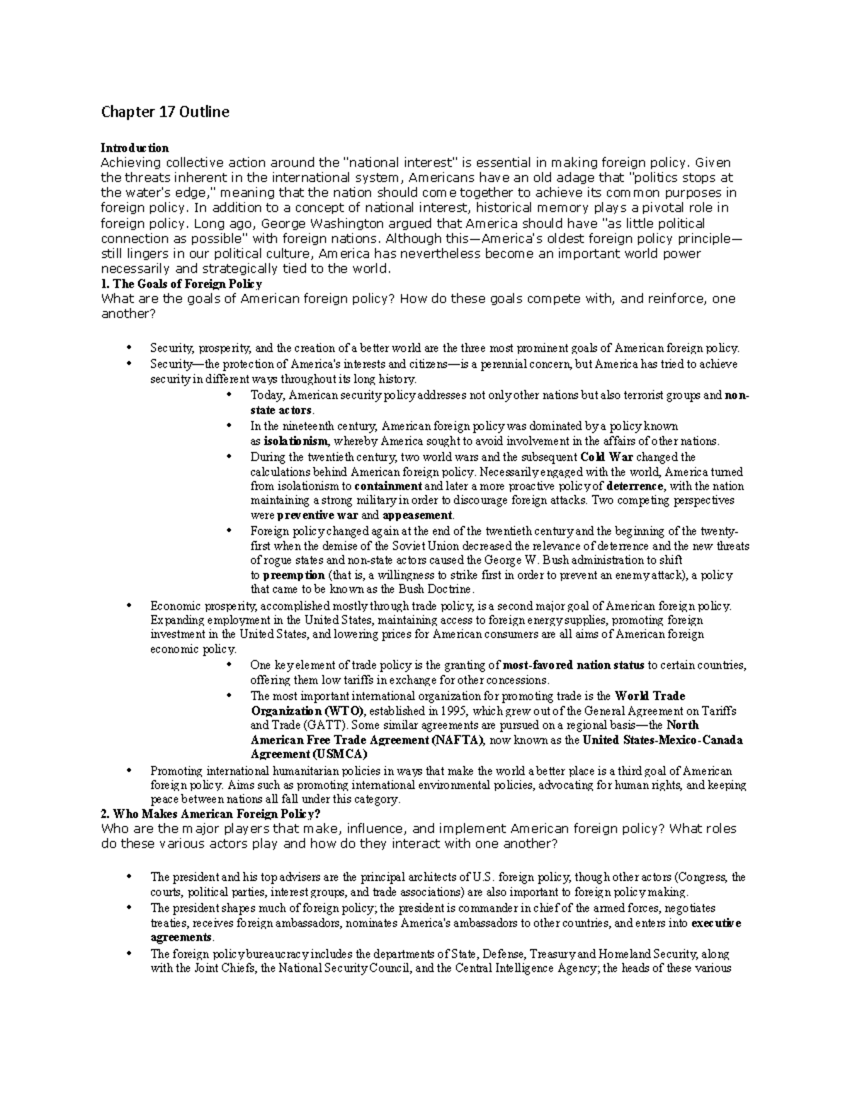 Amgov 16 Chapter Outlines CH17 - Chapter 17 Outline Introduction ...