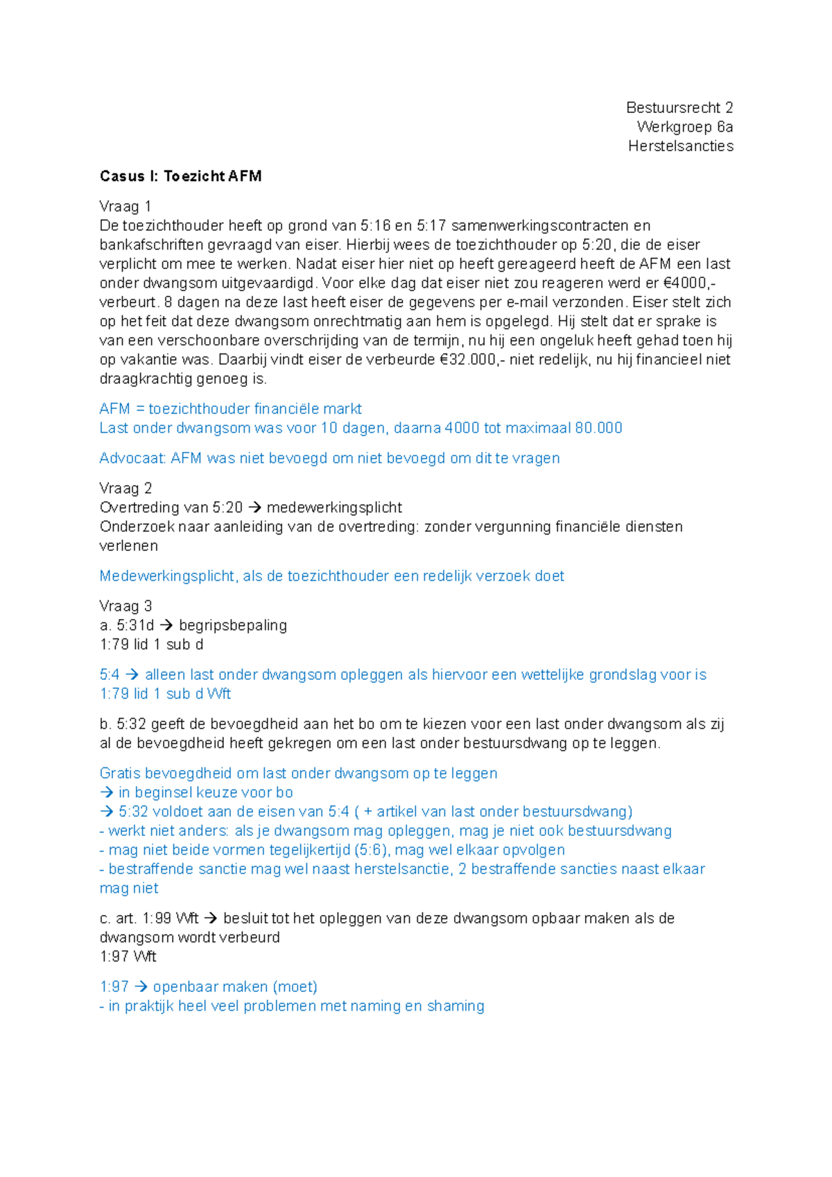 Bestuursrecht (2): Besluitvorming - Werkgroep Week 6A - Bestuursrecht ...