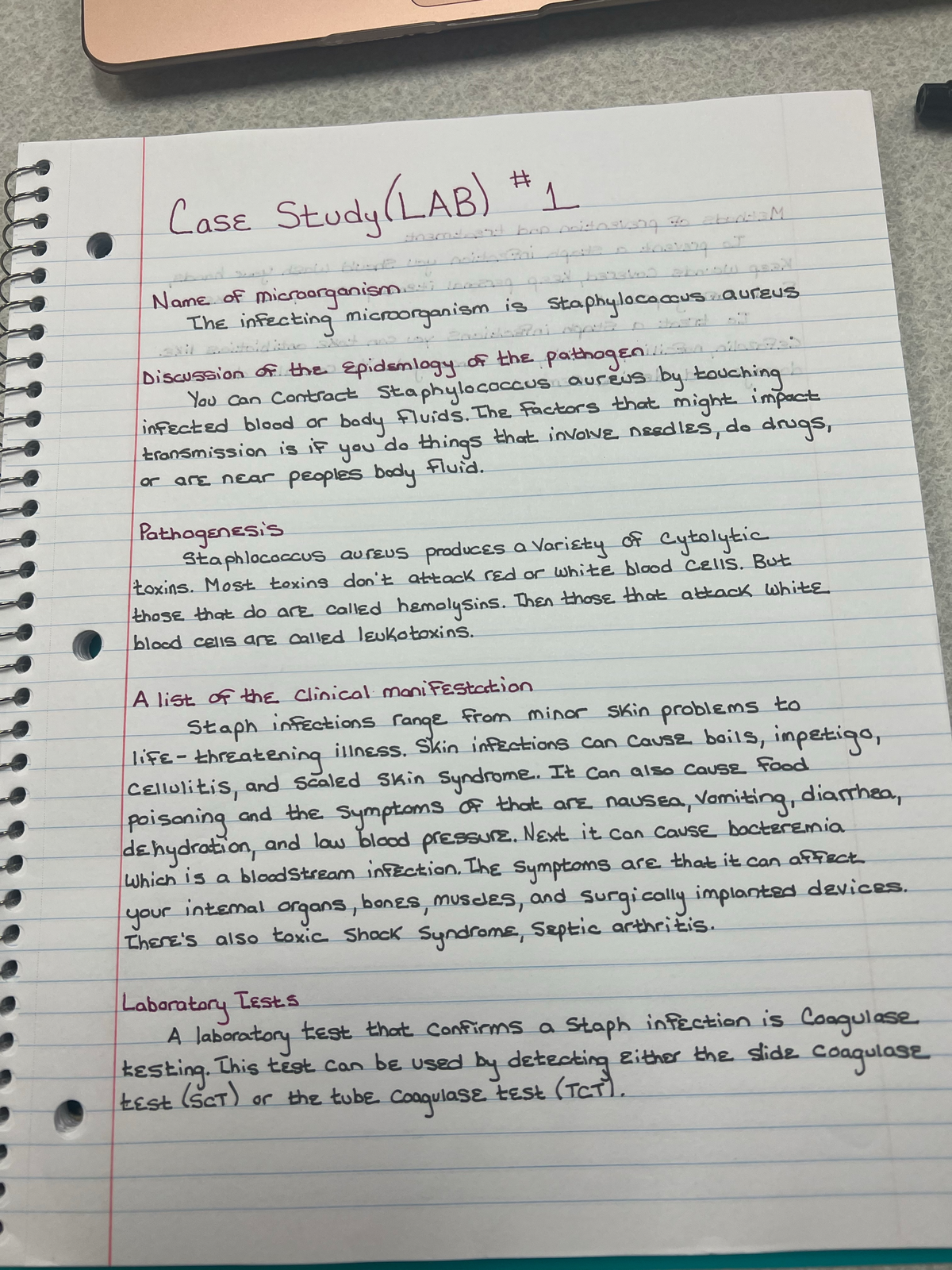 Case Study LAB 1 - BIO-101-DB - Studocu
