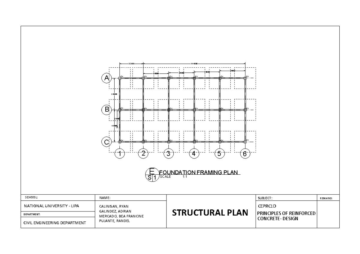 Structural Plan Plan Structural Plan Concrete Design Principles Of Reinforced