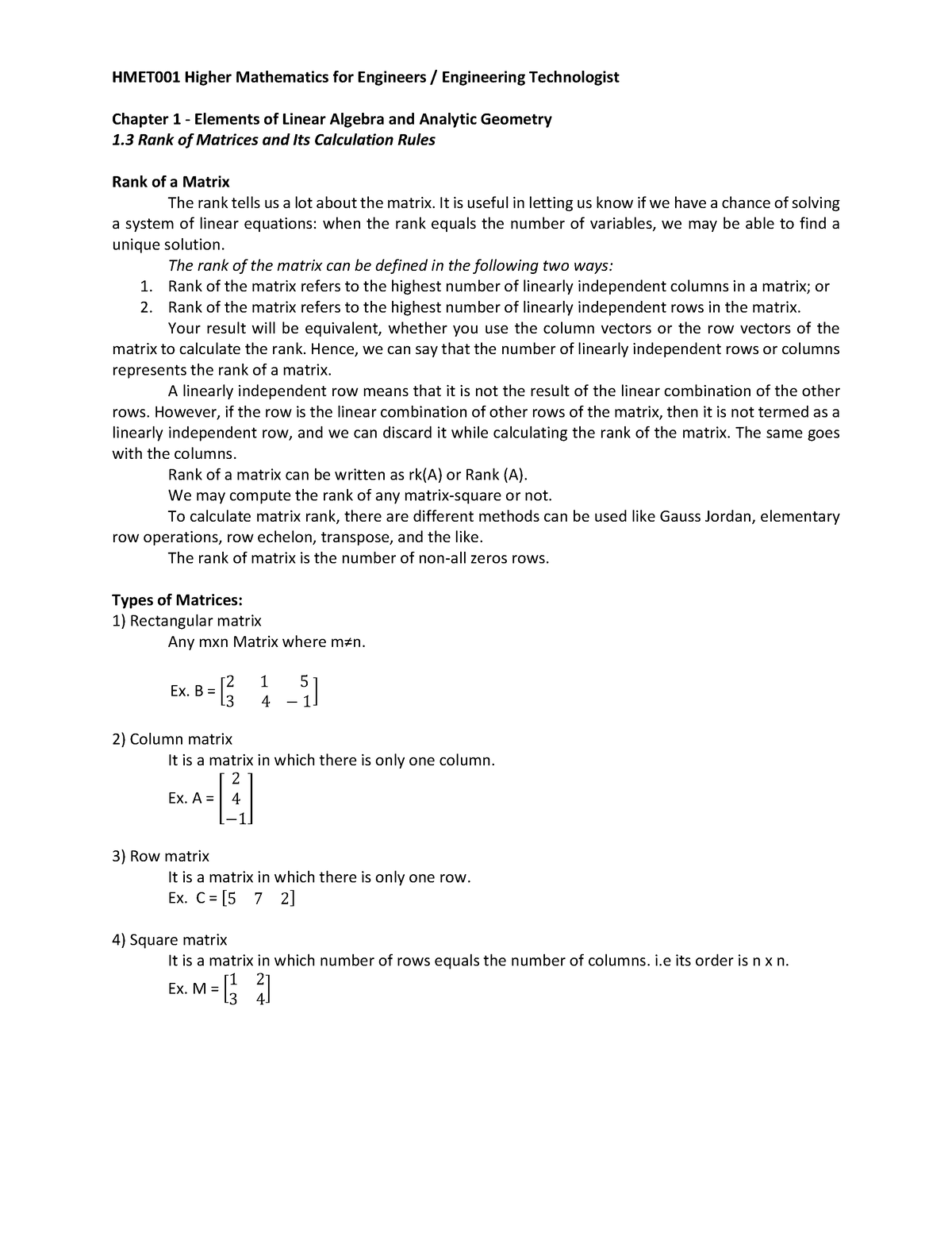 unit 8 further engineering mathematics assignment 1