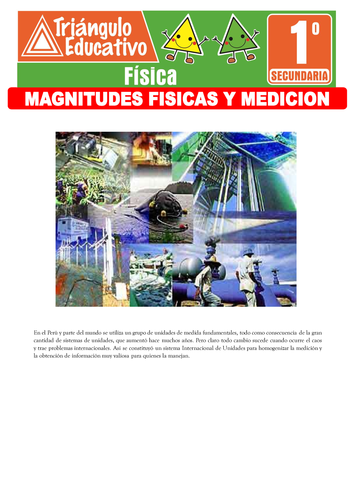 Magnitudes Fisicas Y Medicion Para Primer Grado De Secundaria - En El ...