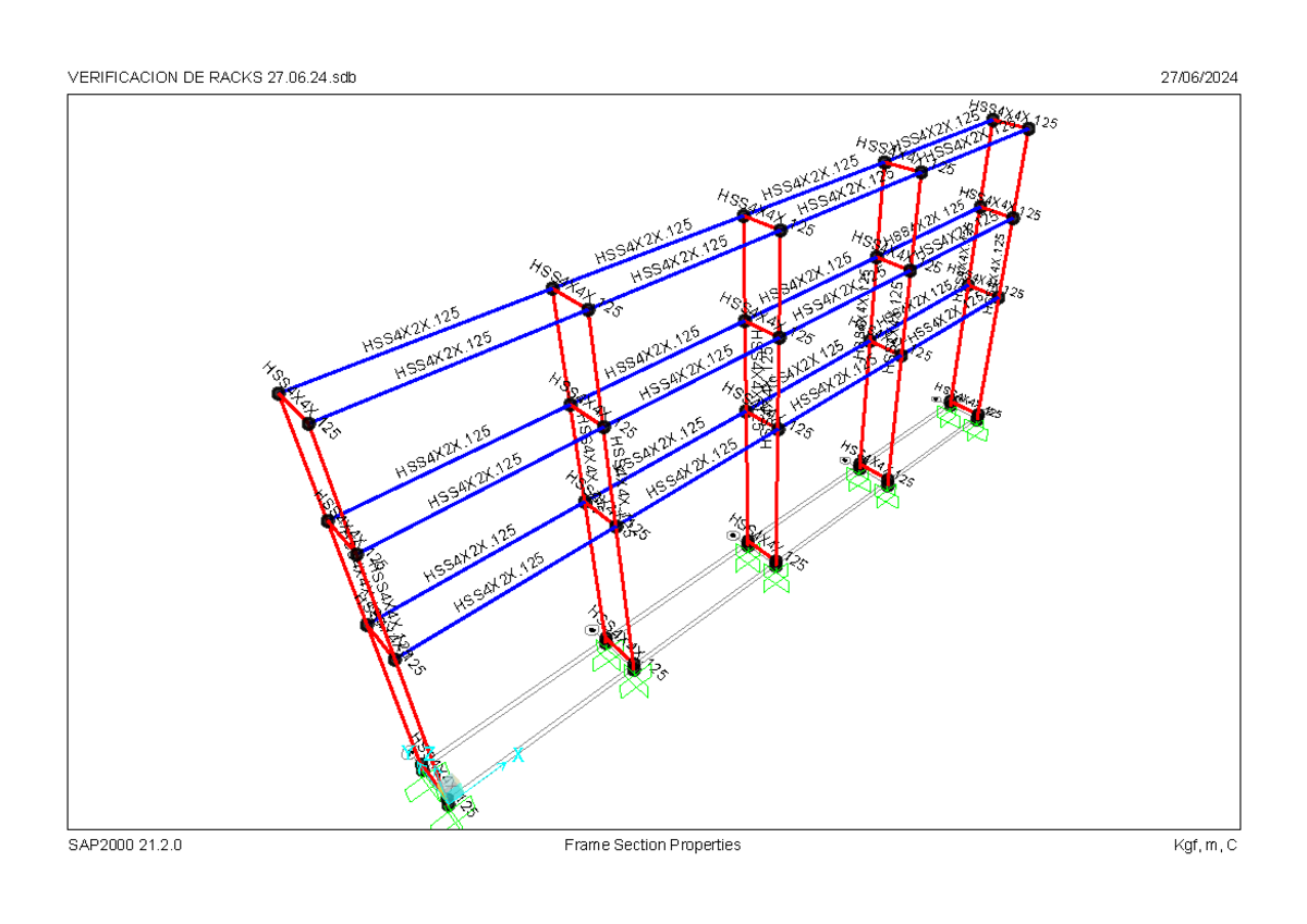 Frames Sections Verificacion DE Racks 27 - HS S 4 X 4 X. 12 5 H S S 4 X ...