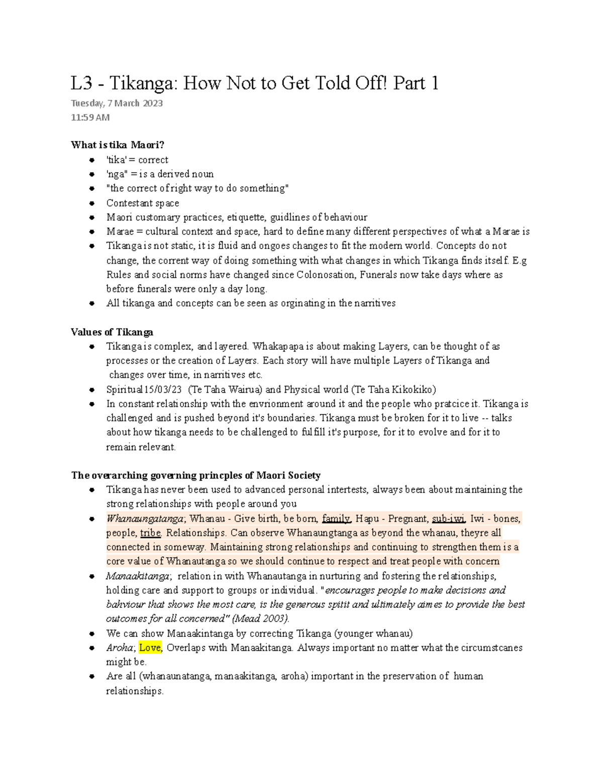L3 - Tikanga How Not to Get Told Off - Concepts do not change, the ...