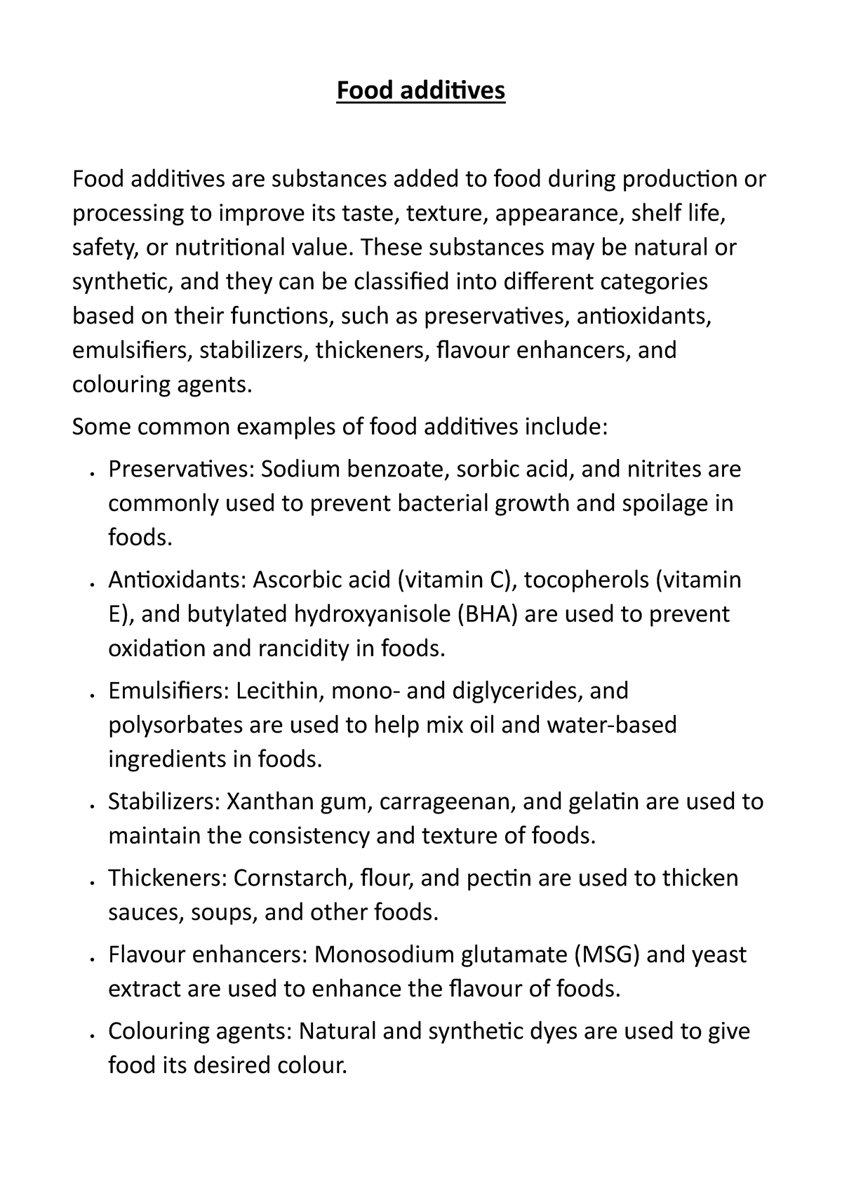 Food Additives-Are Emulsifiers Safe?