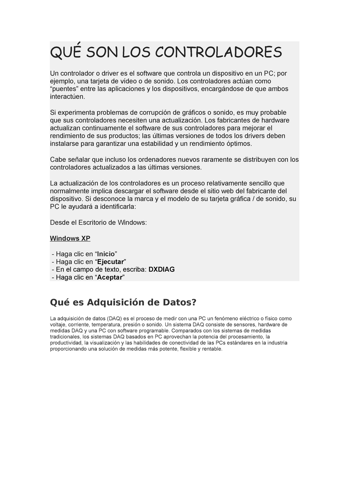 QuÉ Son Los Controladores QuÉ Son Los Controladores Un Controlador O Driver Es El Software Que 5448