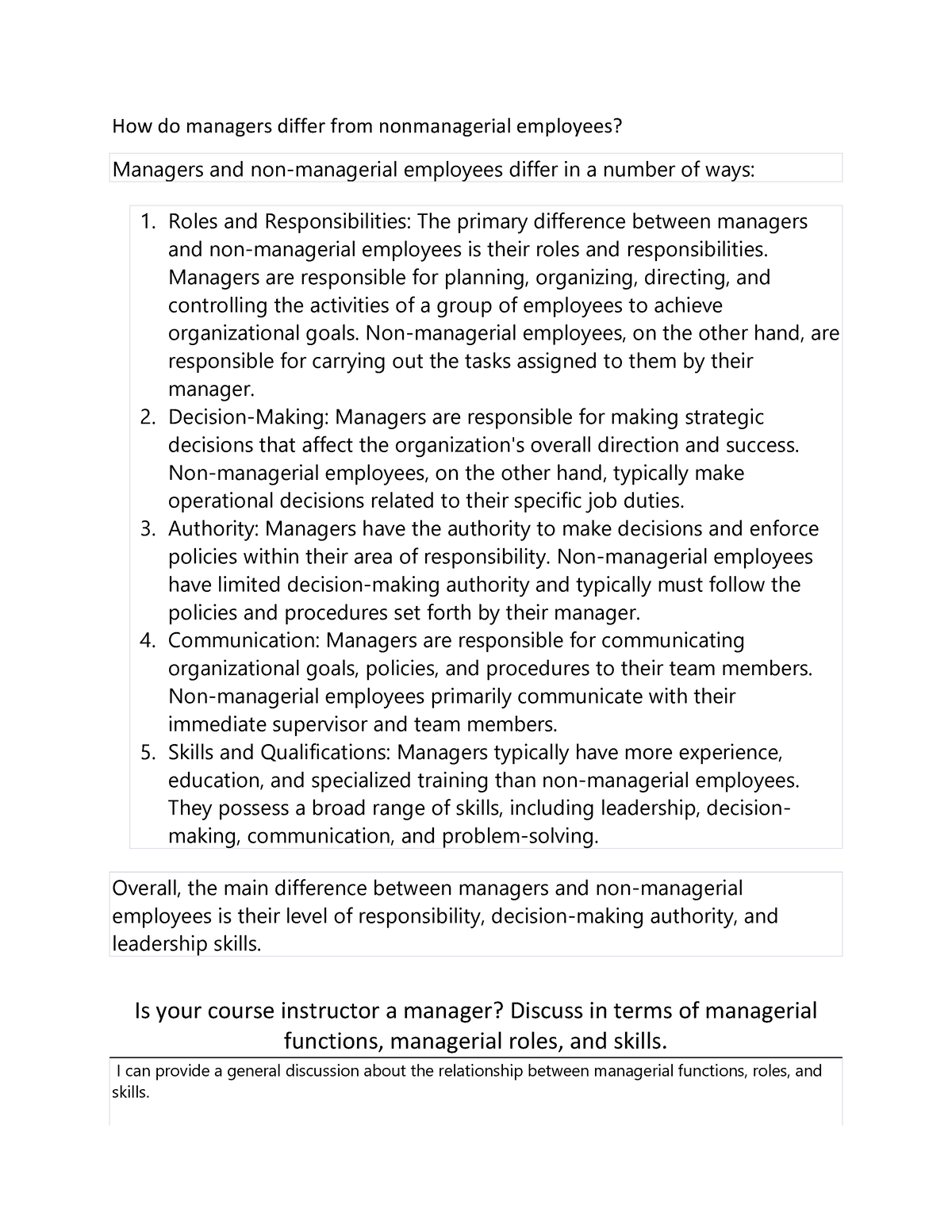 how-do-managers-differ-from-nonmanagerial-employees-roles-and