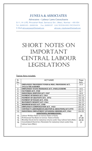 ESI - notes - EMPLOYEES' STATE I NSURANCE SCHEME OF I NDI A An ...