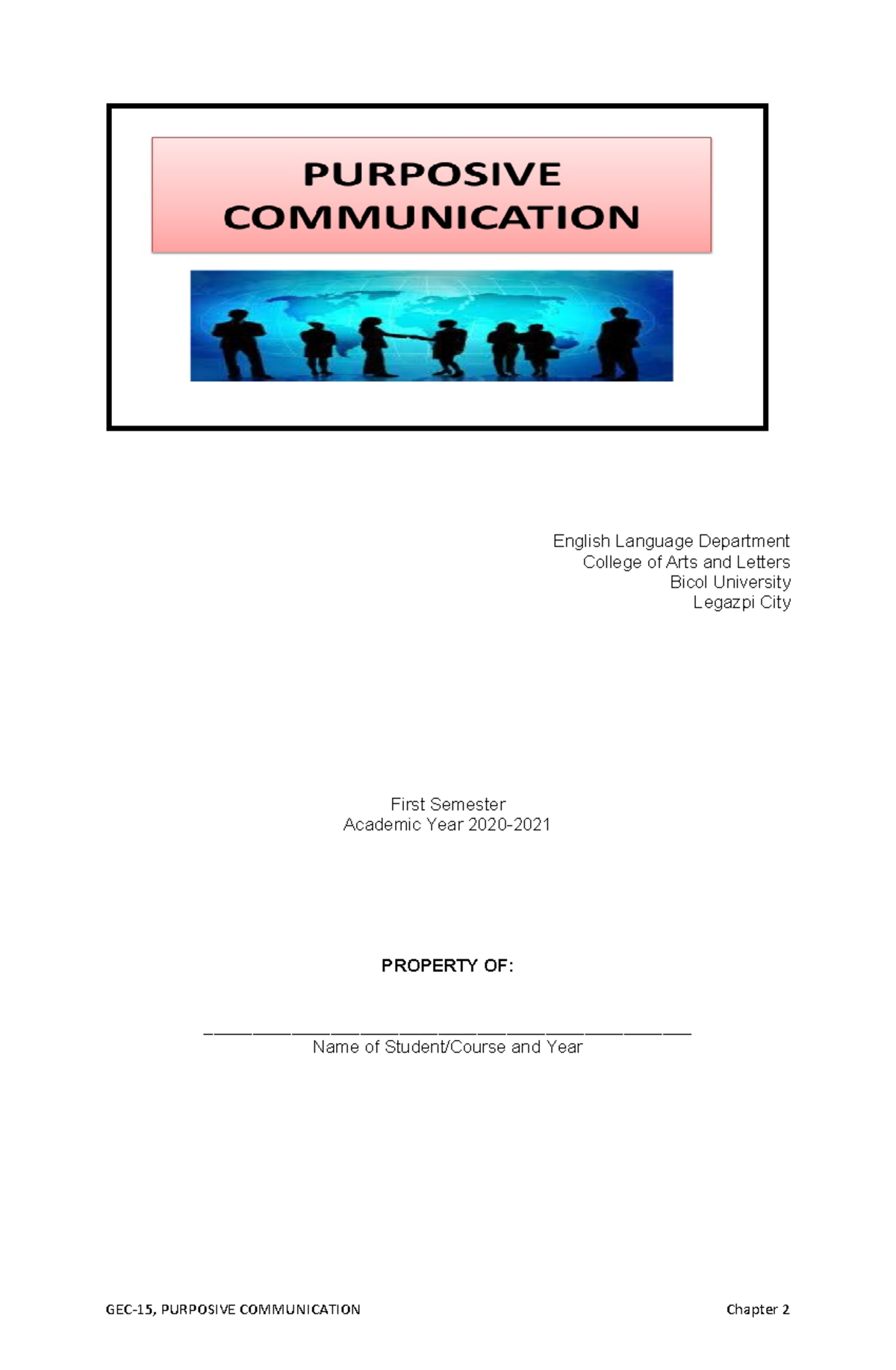 Chapter 2- Purcomm - Very good. - English Language Department College ...