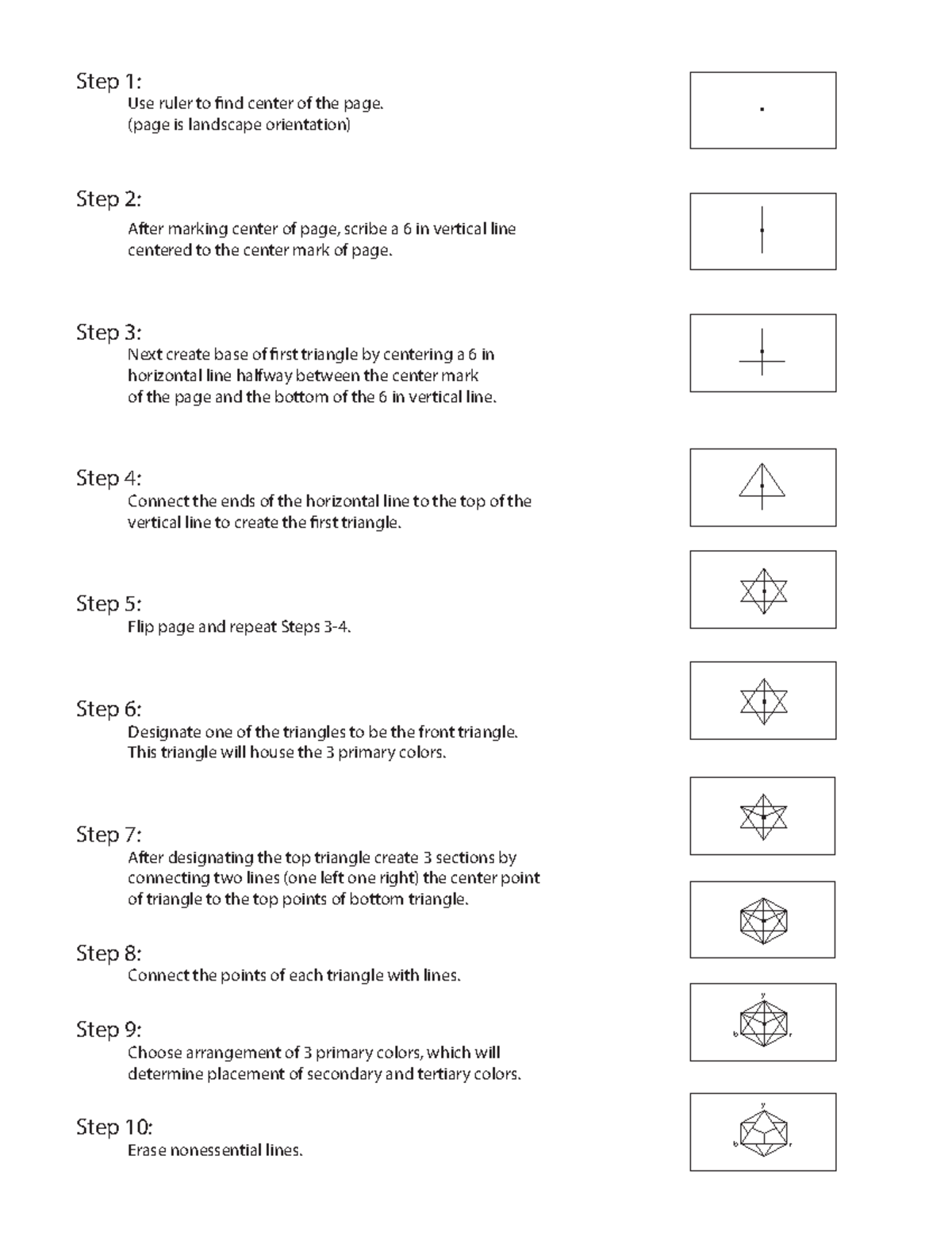 Color Wheel Instructions