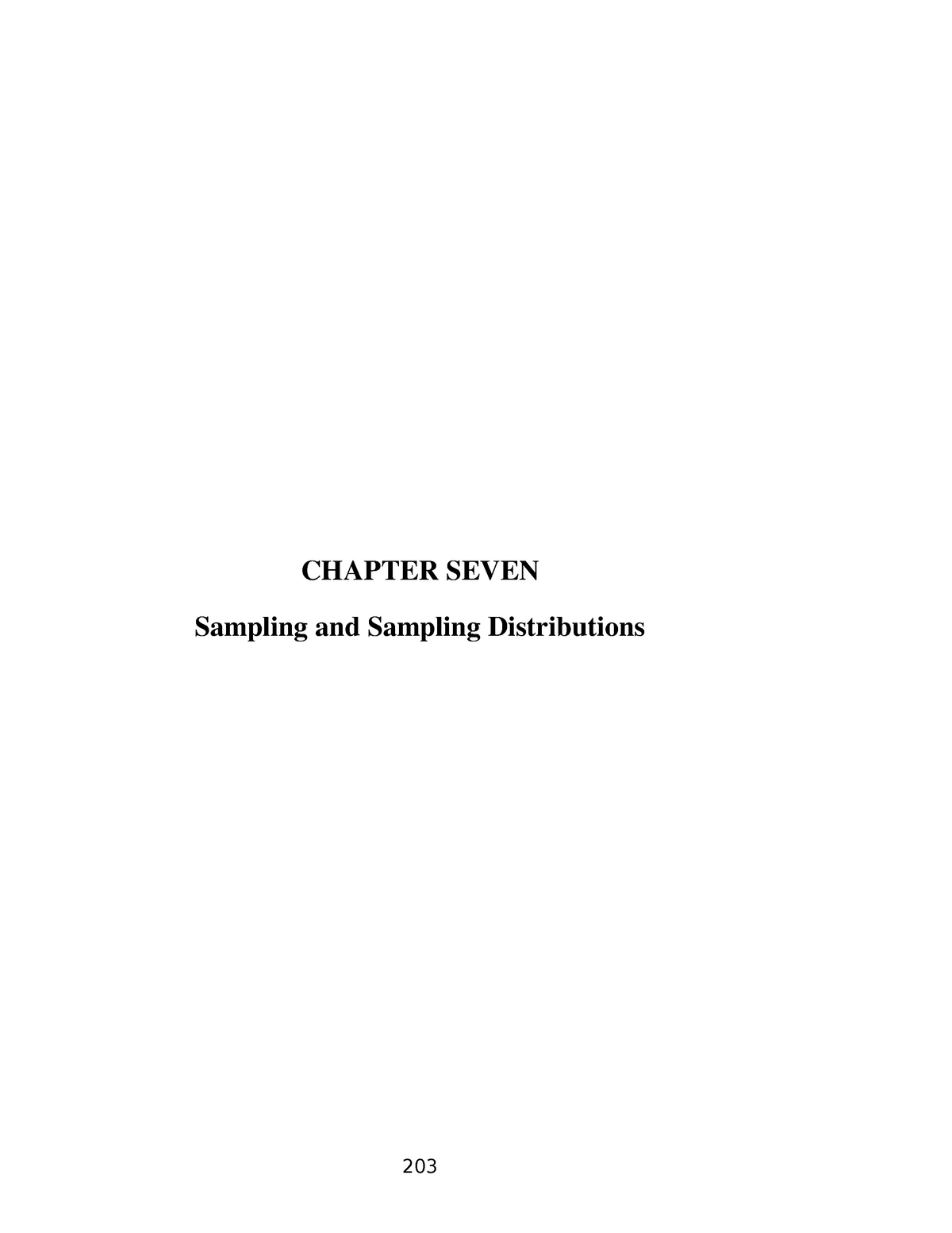 Ch07 - Lecture Notes 1-6 - CHAPTER SEVEN Sampling And Sampling ...