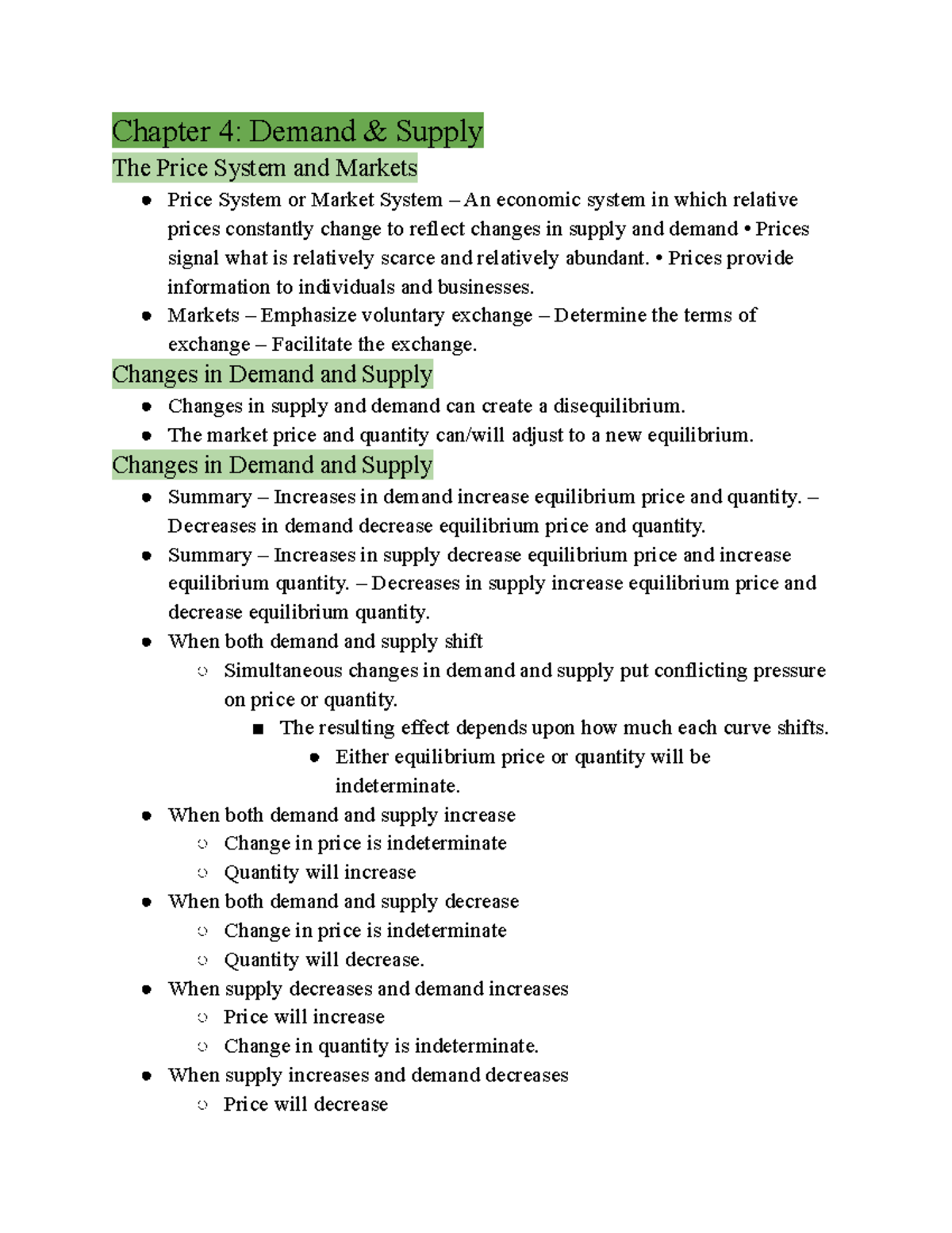 ECON 102 - Intro to Mircoeconomics (CHAP 4) - Chapter 4: Demand ...