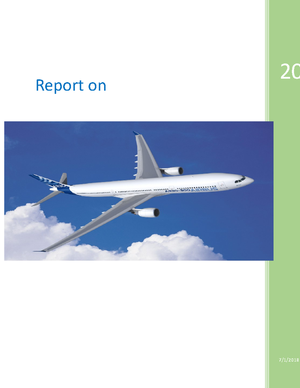 Final report - Lecture notes 1-9 - Report on Aeronuatical NoseWheel 20 ...