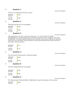 Week 3 Quiz - 10 question quiz - Week 3 Quiz Attempt Score 100 out of ...