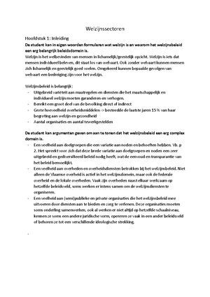 Studiewijzer AO 2022-2023 Welzijnsbeleid - Studiewijzer 2022 ...