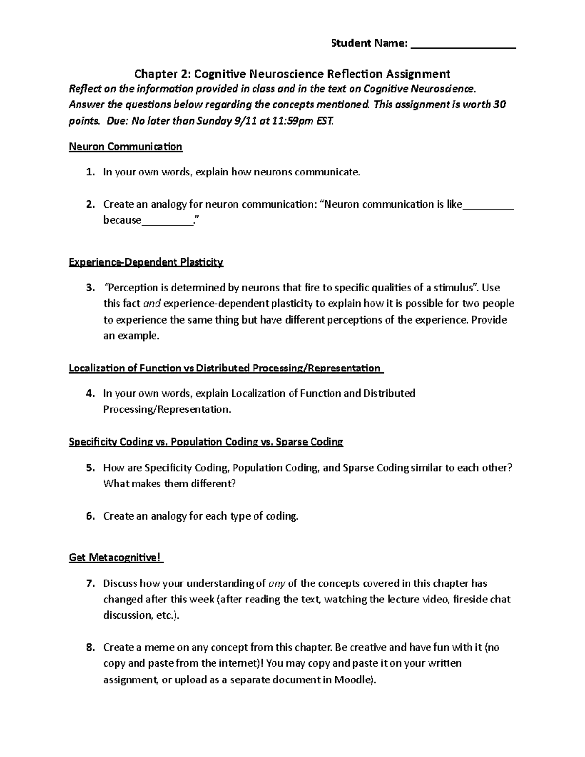 2 Apply Cognitive Neuroscience Assignment Student Name 2 Apply Cognitive Neuroscience Assignment Student Name