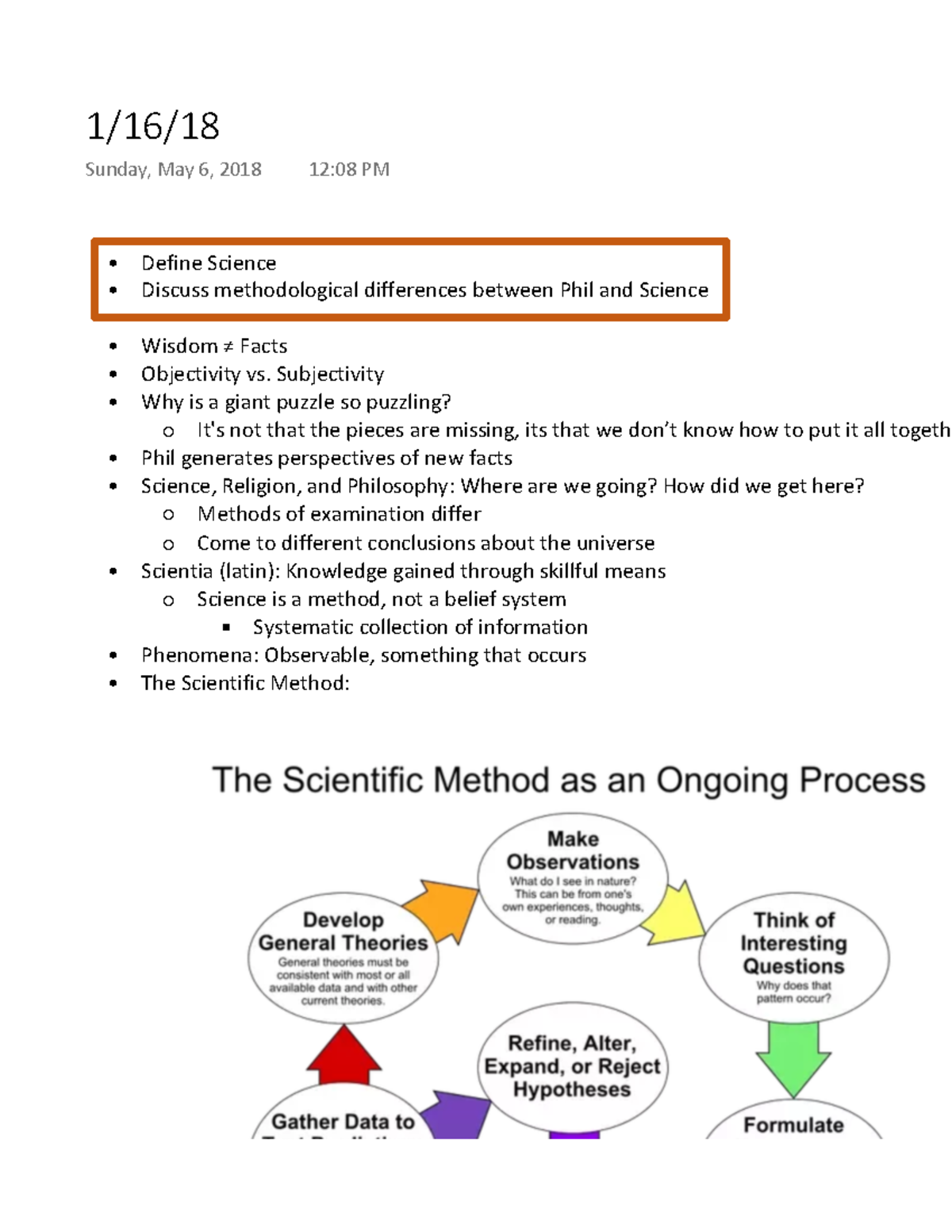 Science and Philosophy Warning TT undefined function 32 Define