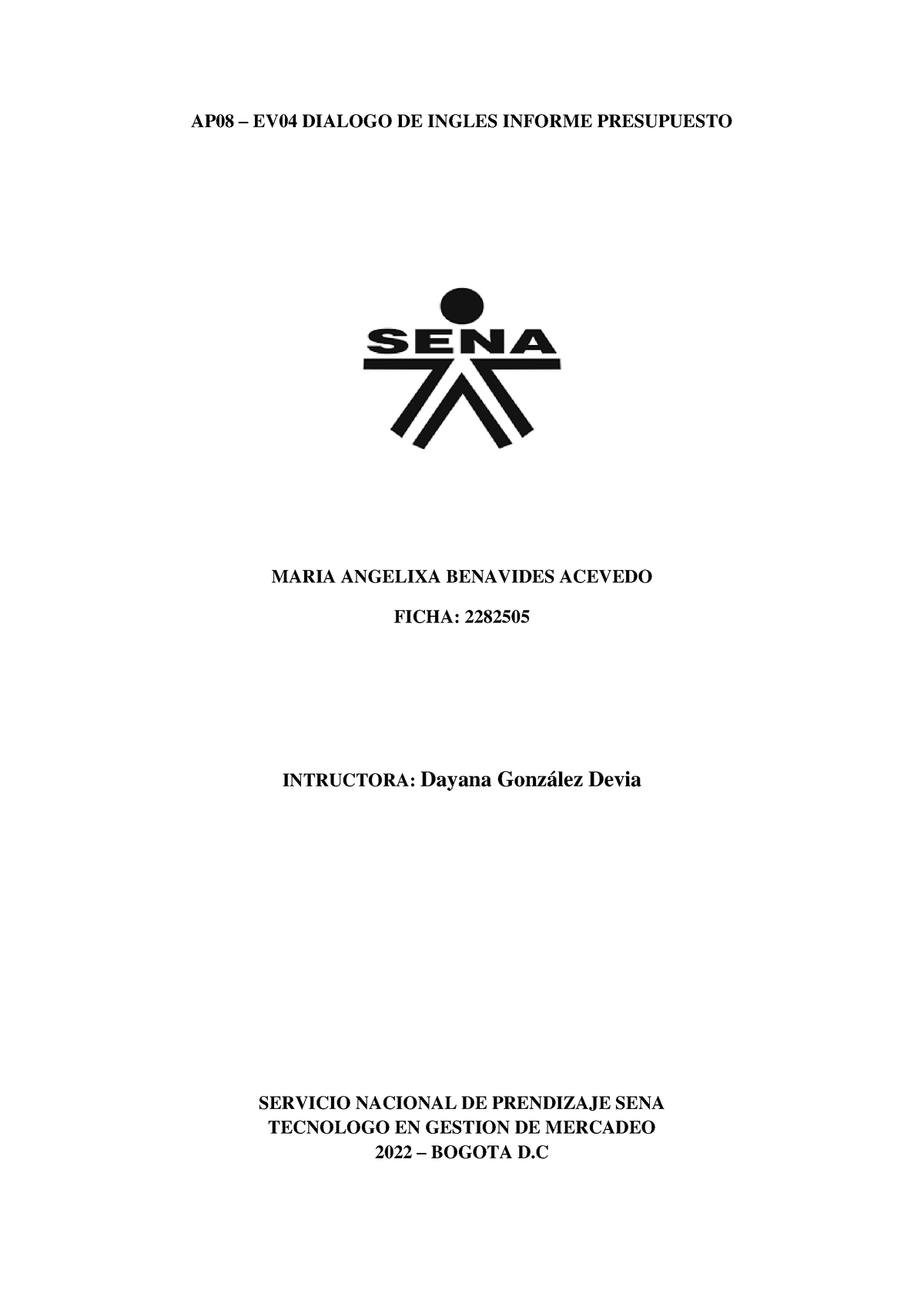 Ap08n Ev04ningles 2263770 A1866180 Ap08 Ev04 Dialogo De Ingles Informe Presupuesto Maria 5227