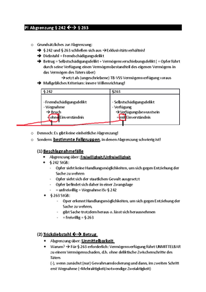 § 242 Schema - Diebstahl, Grobüberblick - Bei Diebstahlsdelikten Immer ...