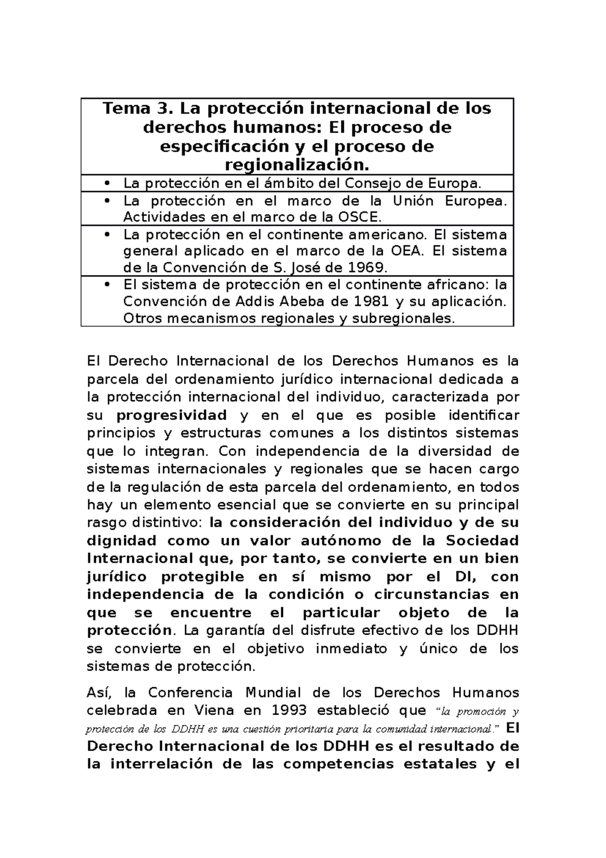 Lección 3. La protección internacional de los derechos humanos: El ...