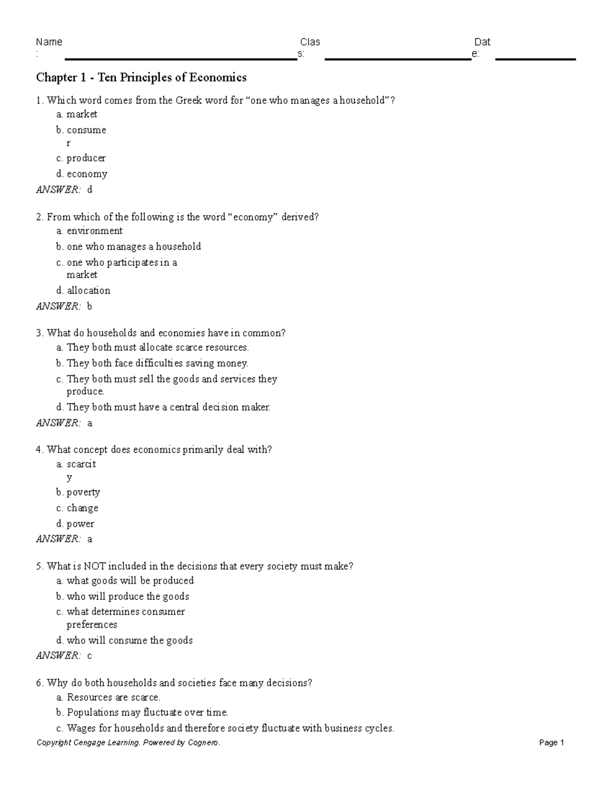 Chapter 1 Ten Principles Of Economics - Chapter 1 - Ten Principles Of ...