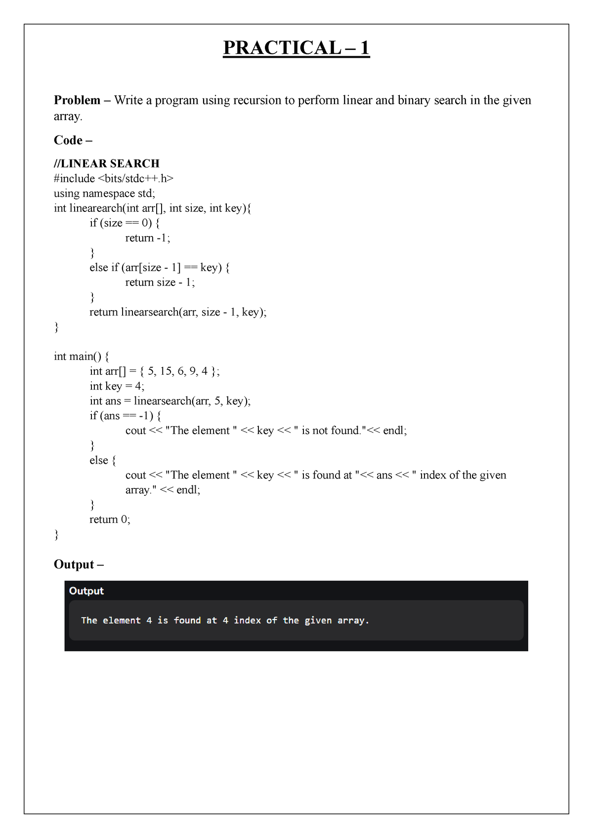 DAA Lab File 2024 PRACTICAL 1 Problem Write A Program Using   Thumb 1200 1697 