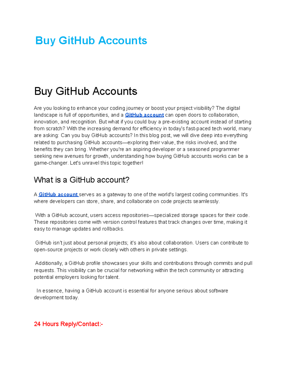 Top 3 Sites to Buy GitHub Accounts - Buy GitHub Accounts Buy GitHub ...