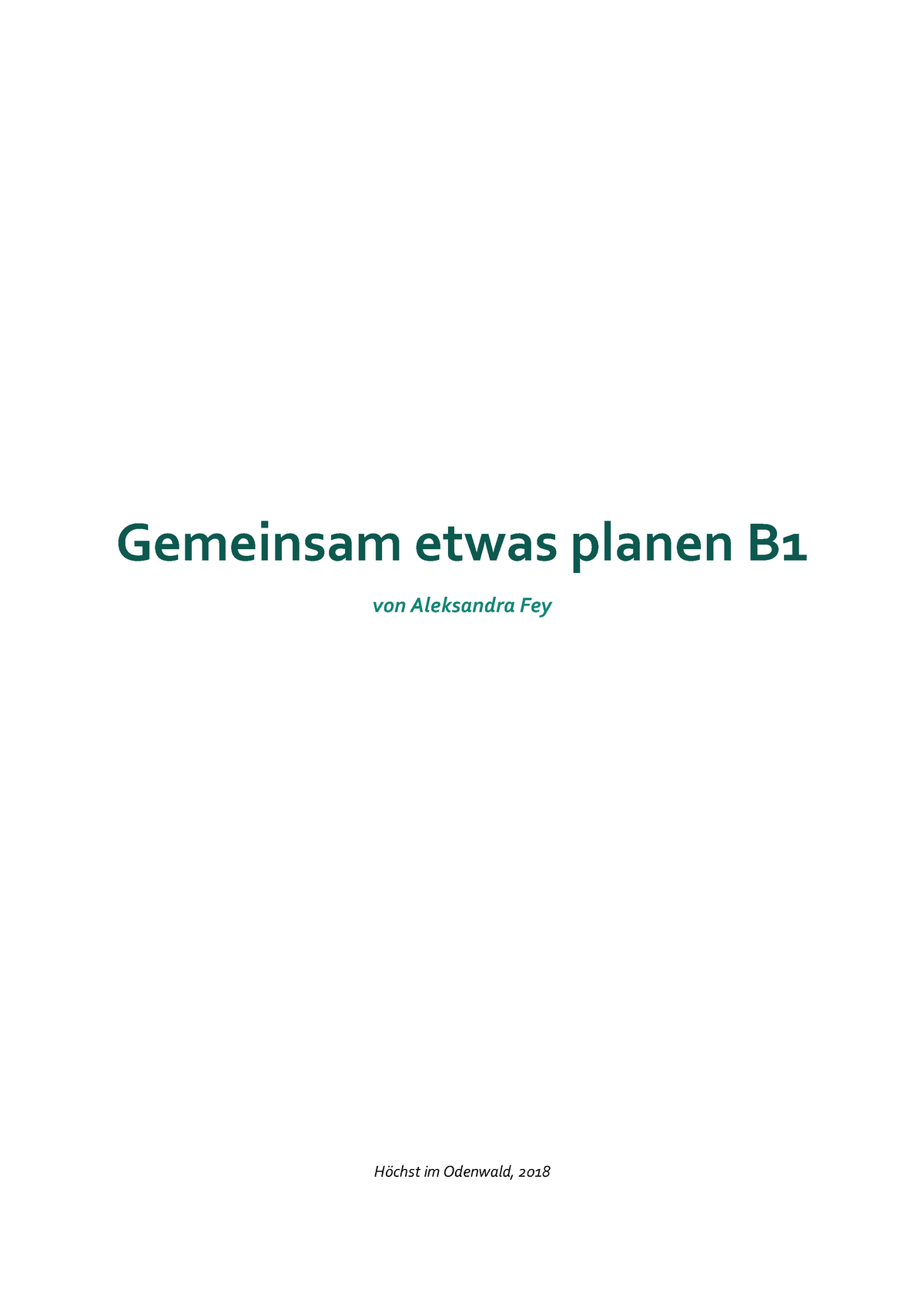 542680522 Gemeinsam Etwas Planen B1 1 - Gemeinsam Etwas Planen B Von ...