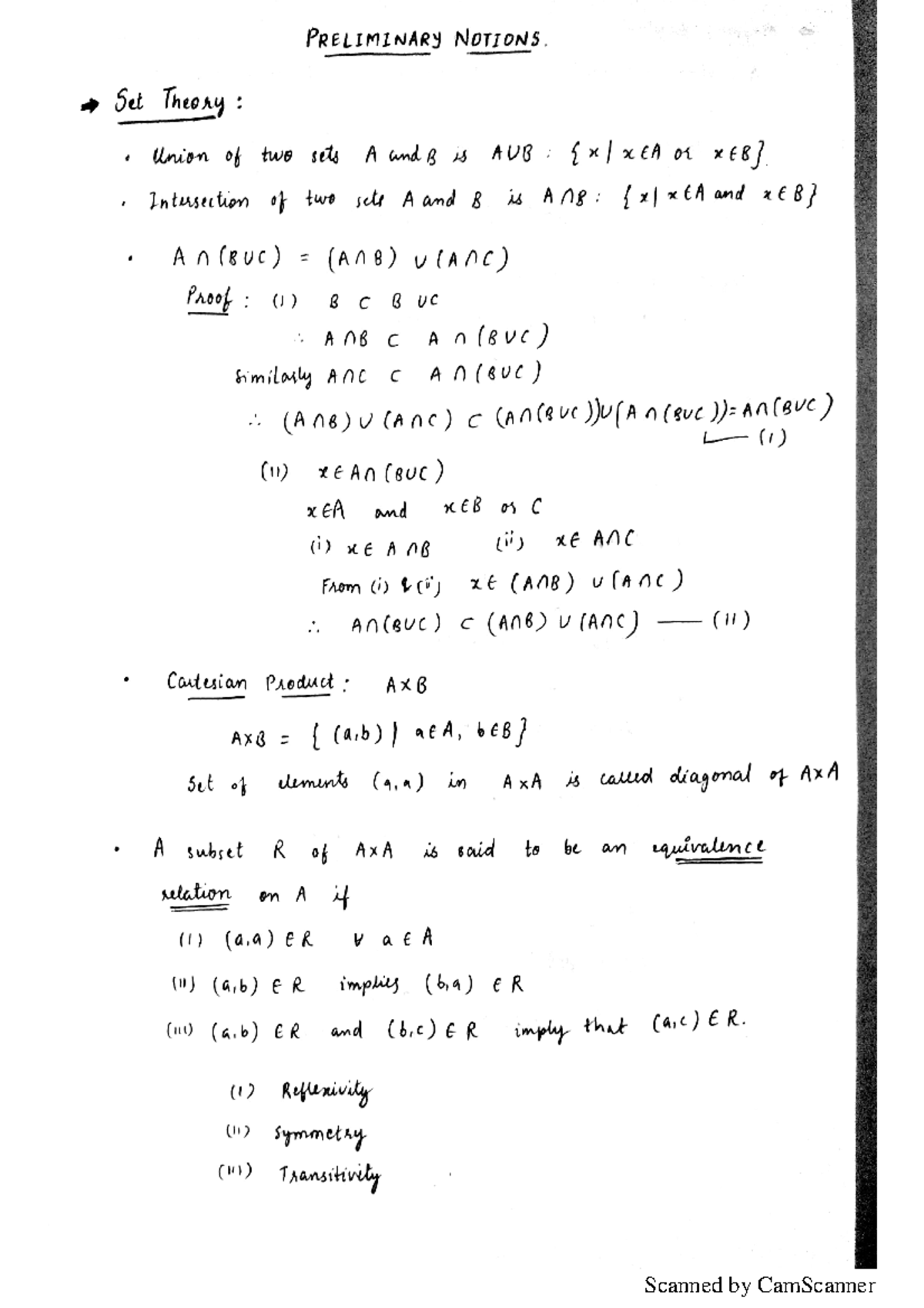 Maths notes - Mathematics - 3 - Scanned by CamScanner Scanned by ...